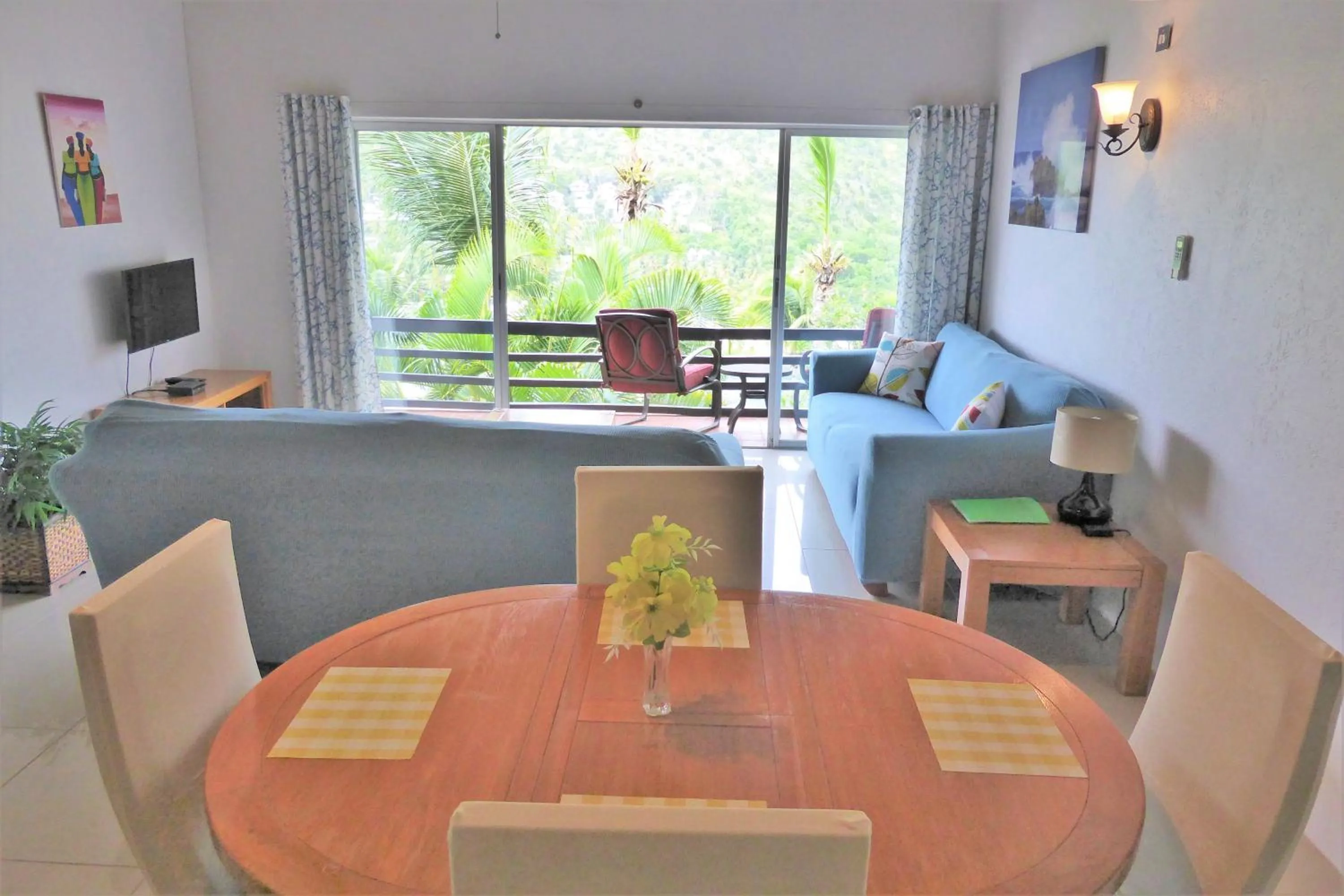 Living room in Marigot Palms Luxury Caribbean Apartment Suites