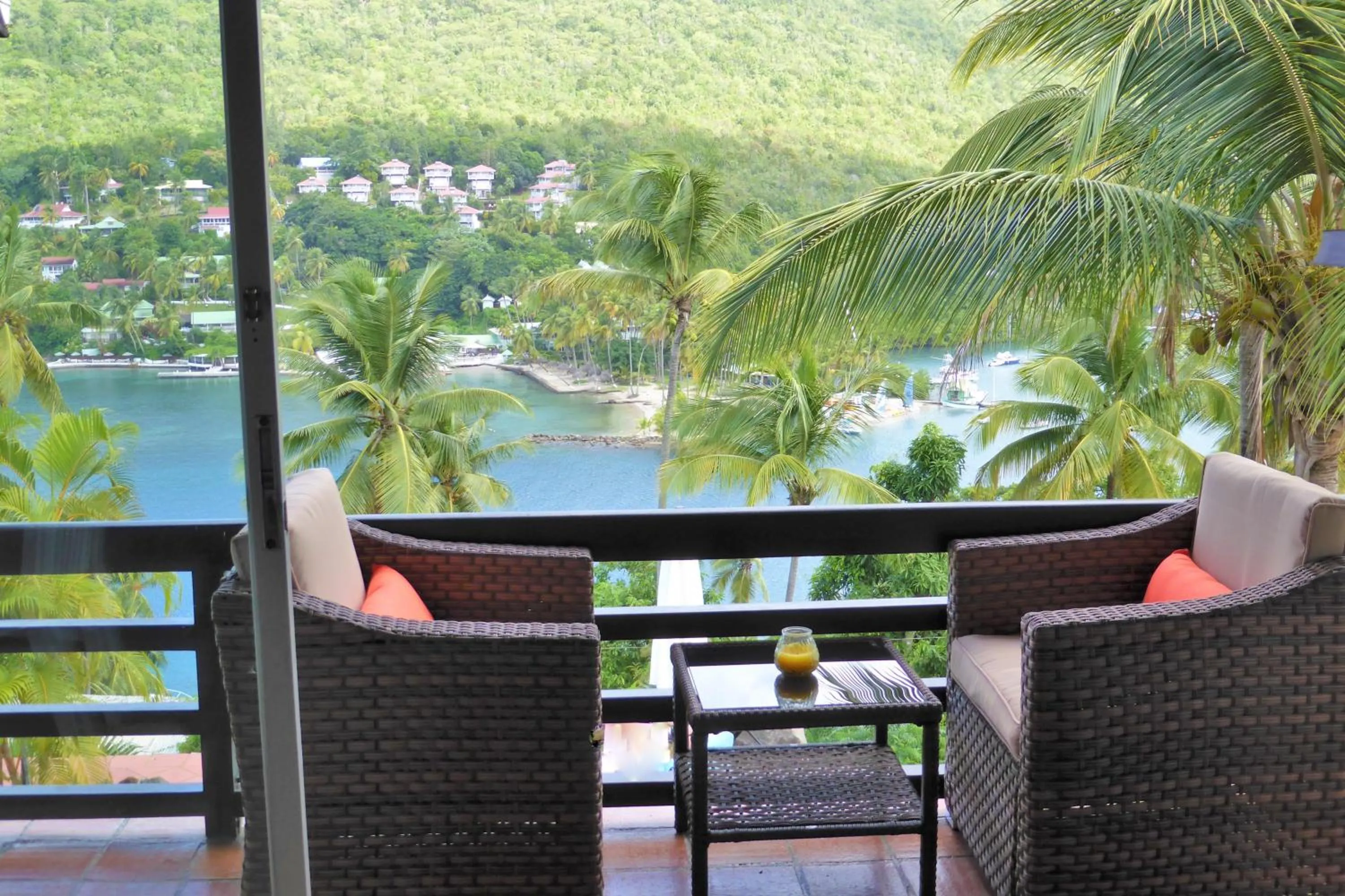 Balcony/Terrace in Marigot Palms Luxury Caribbean Apartment Suites