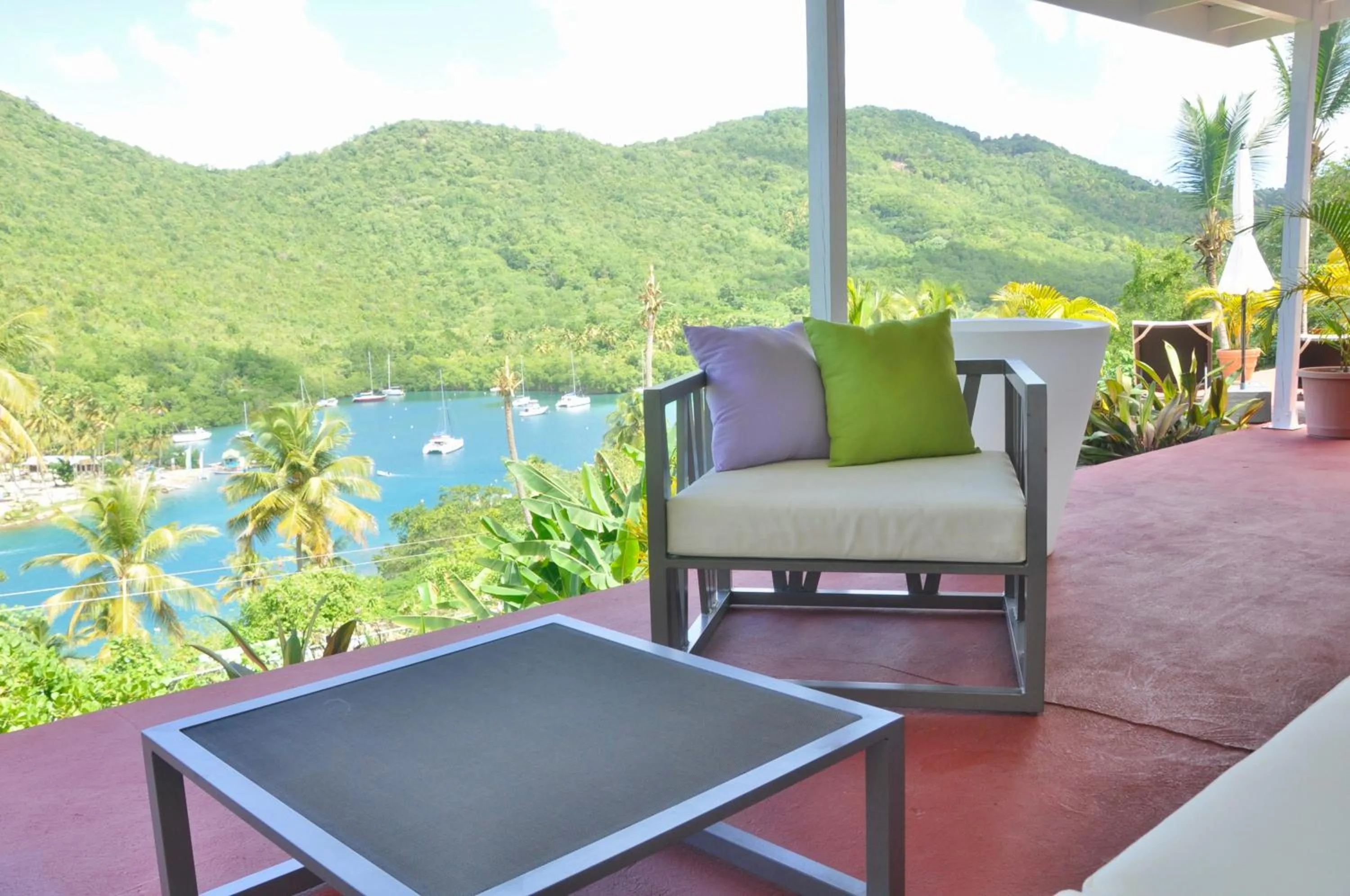 Balcony/Terrace in Marigot Palms Luxury Caribbean Apartment Suites
