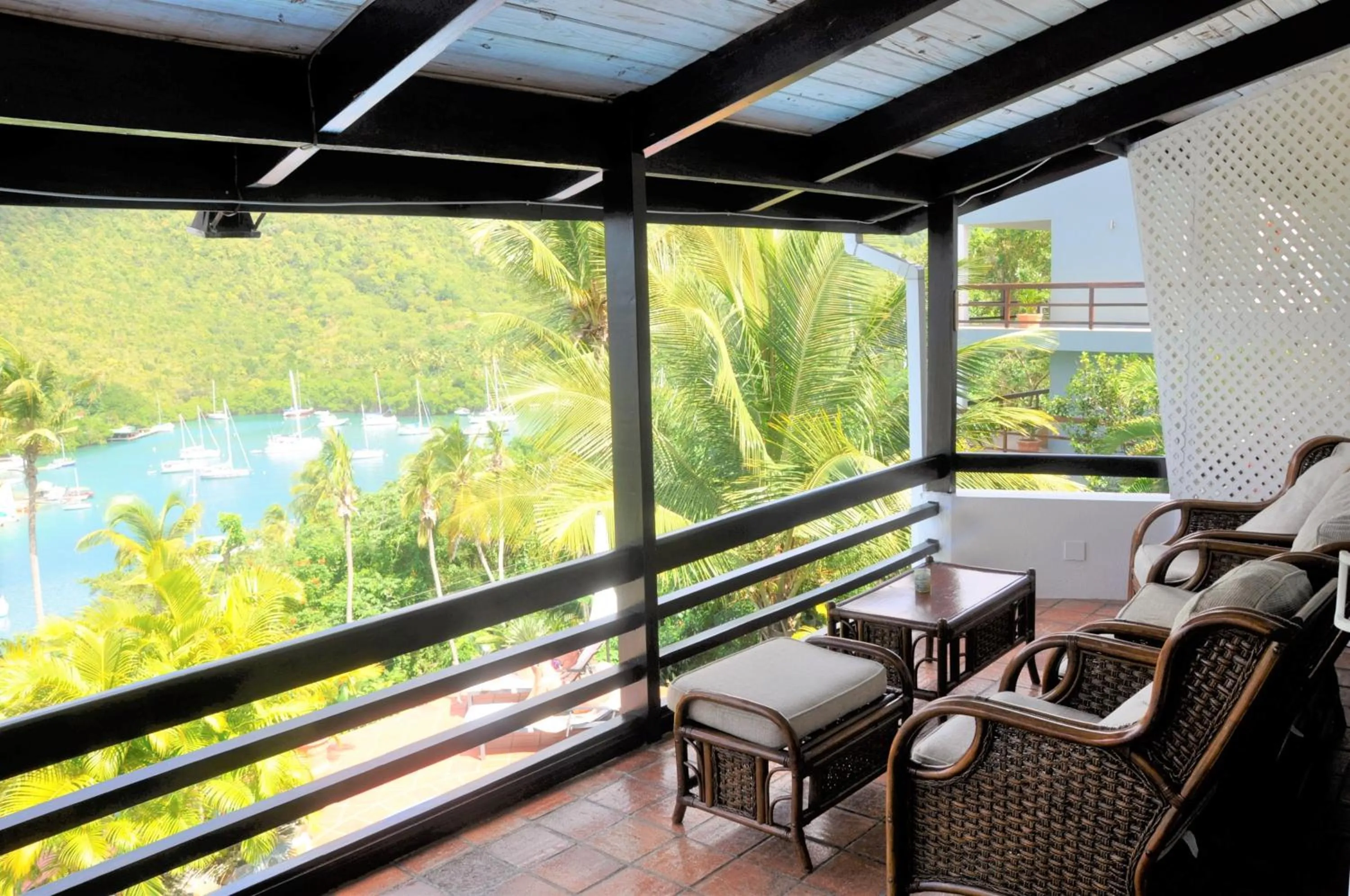 Balcony/Terrace in Marigot Palms Luxury Caribbean Apartment Suites