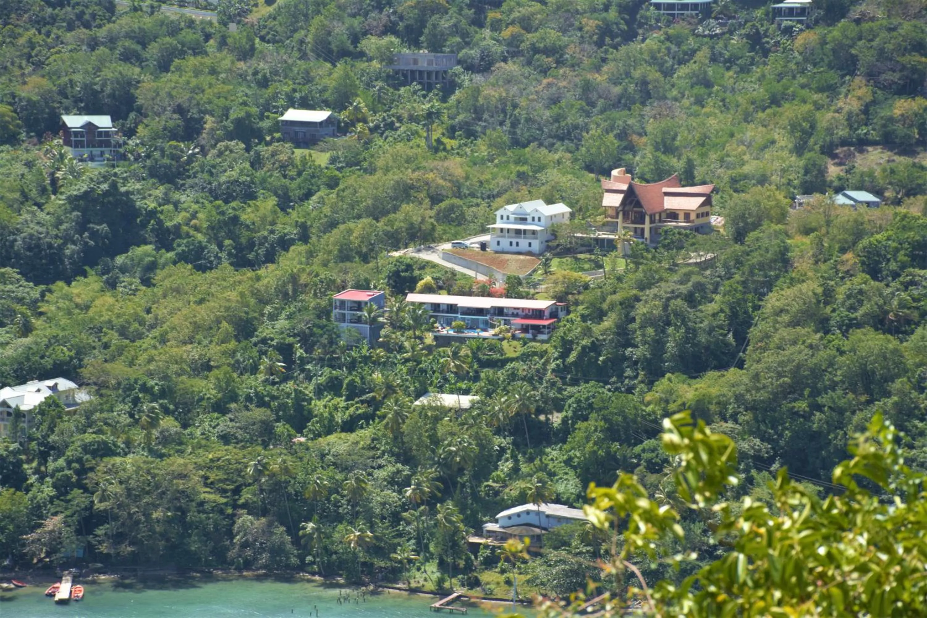 Bird's eye view in Marigot Palms Luxury Caribbean Apartment Suites