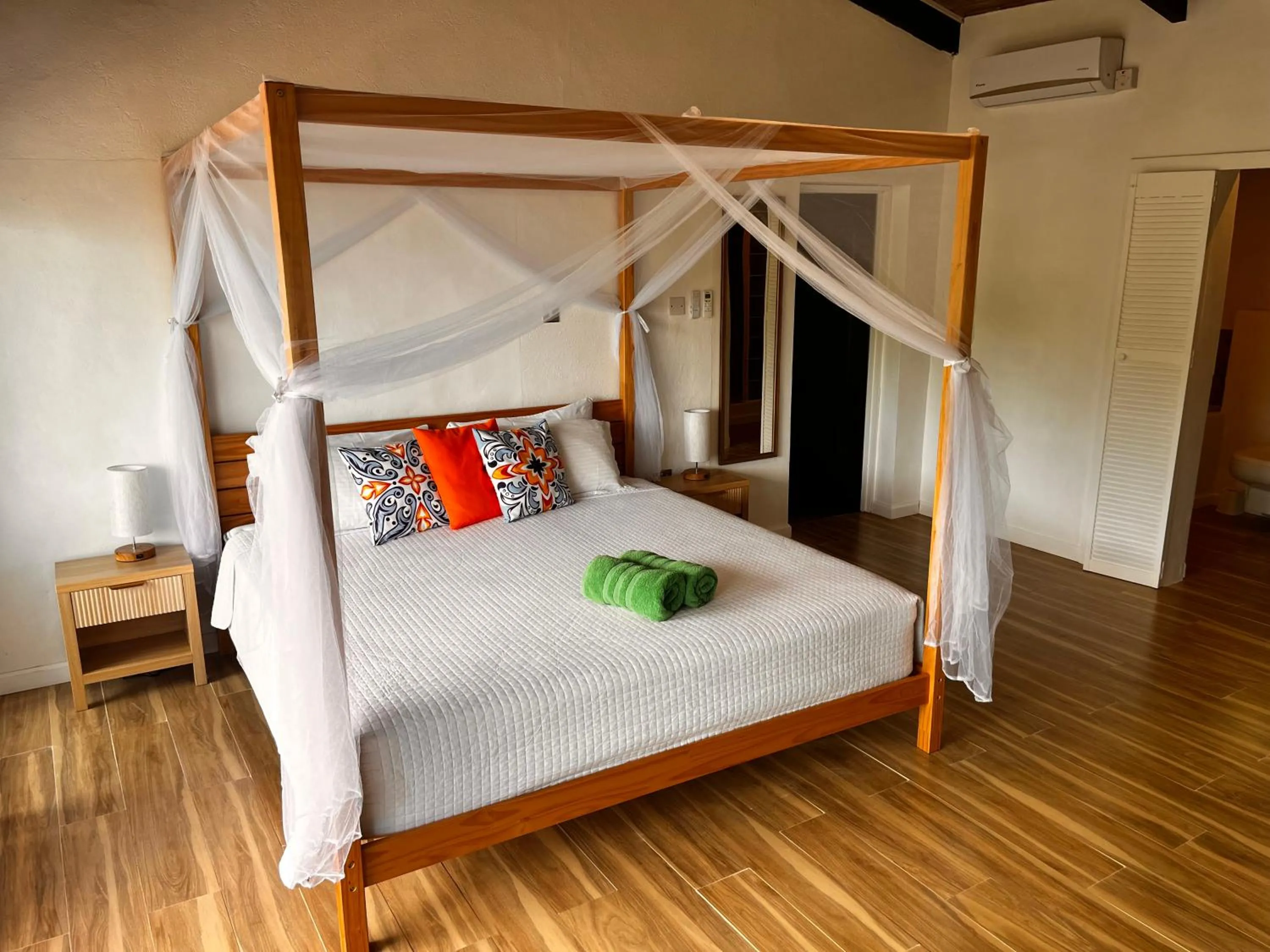 Bed in Marigot Palms Luxury Caribbean Apartment Suites