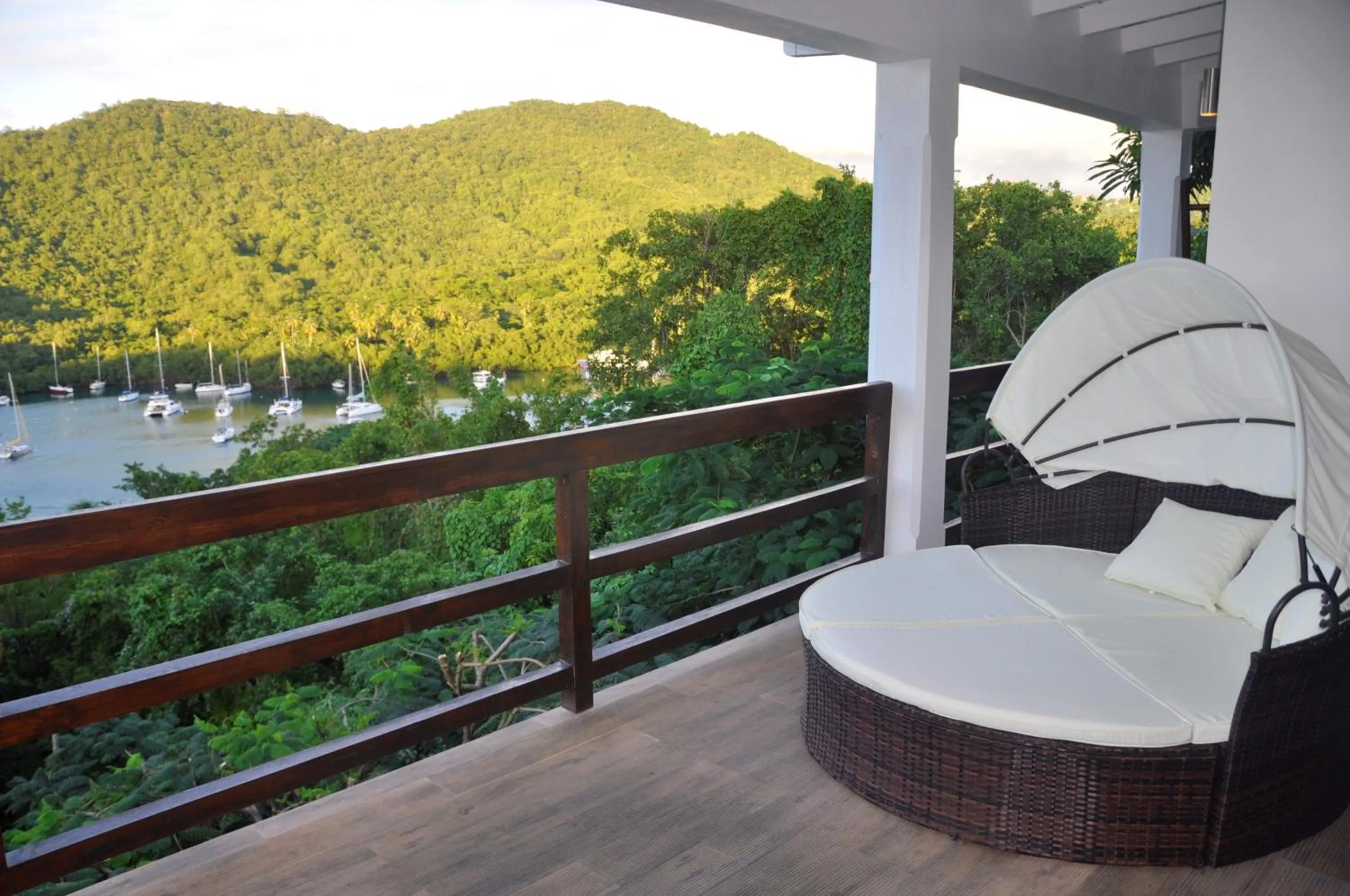 Balcony/Terrace in Marigot Palms Luxury Caribbean Apartment Suites