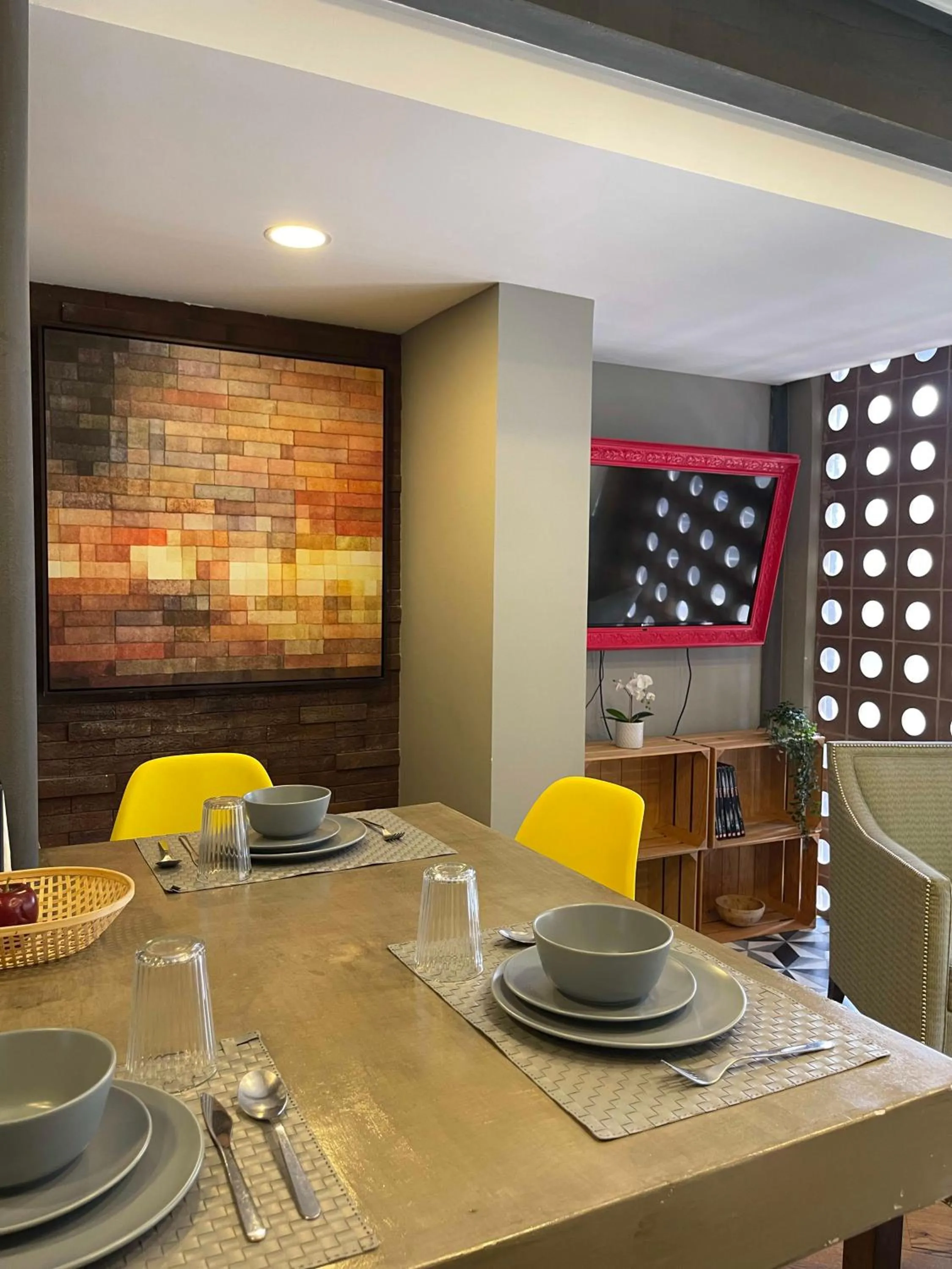 Kitchen/Kitchenette in Departamento en la CONDESA Cama KING SIZE