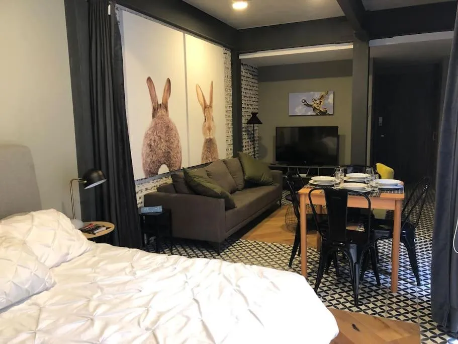 Seating Area in Departamento muy amplio y moderno en la CONDESA