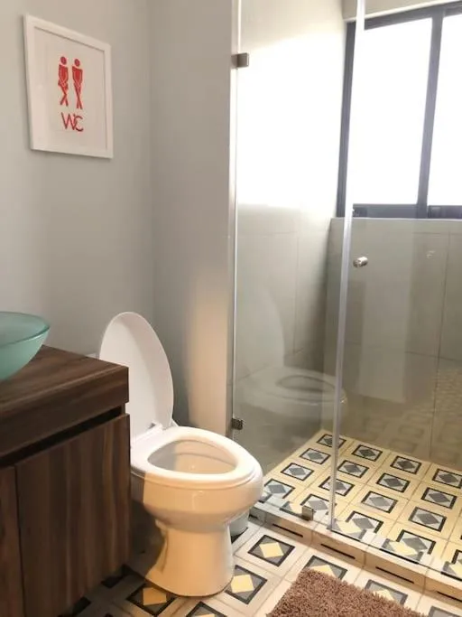 Bathroom in Departamento muy amplio y moderno en la CONDESA