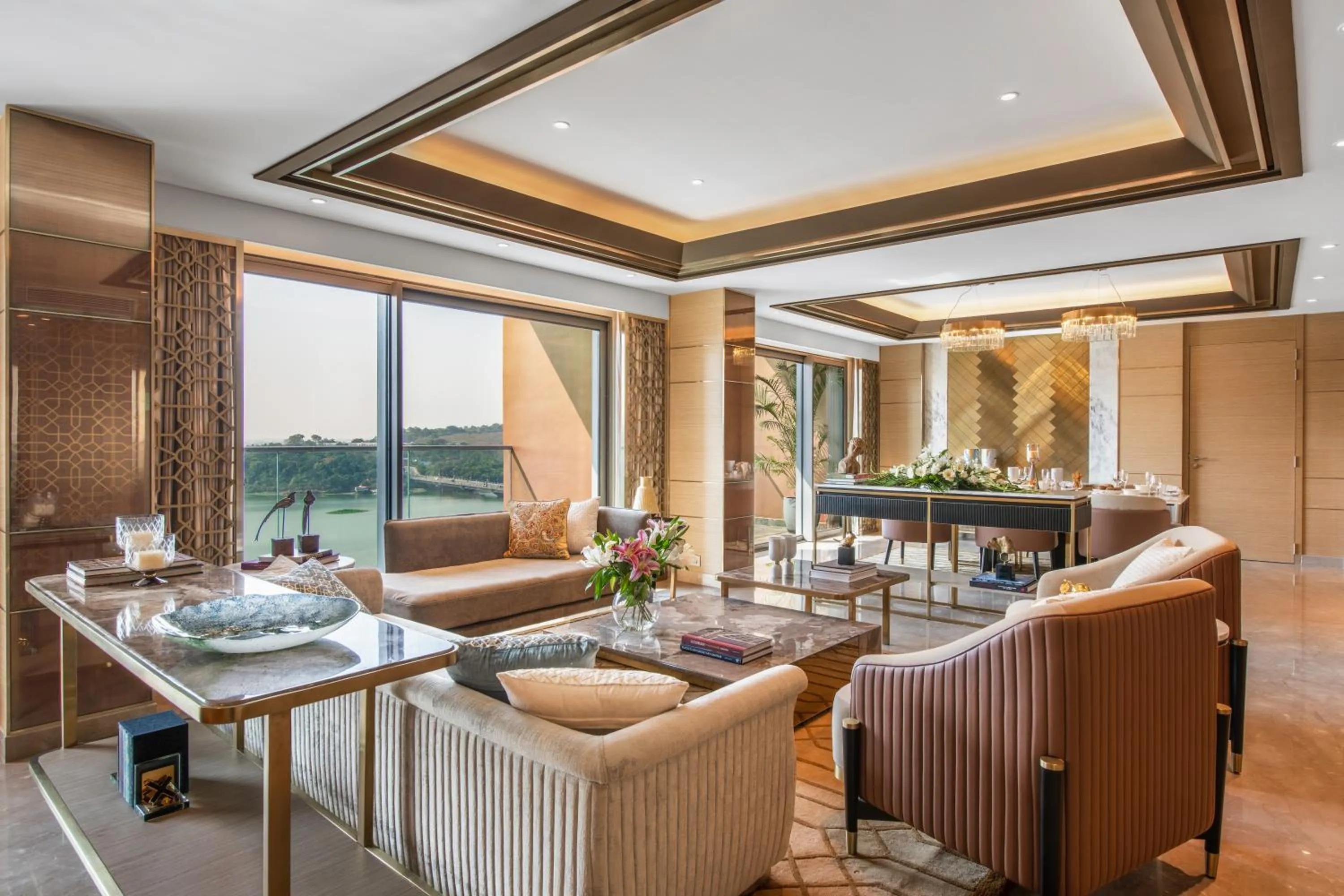 Living room in Taj Lakefront Bhopal