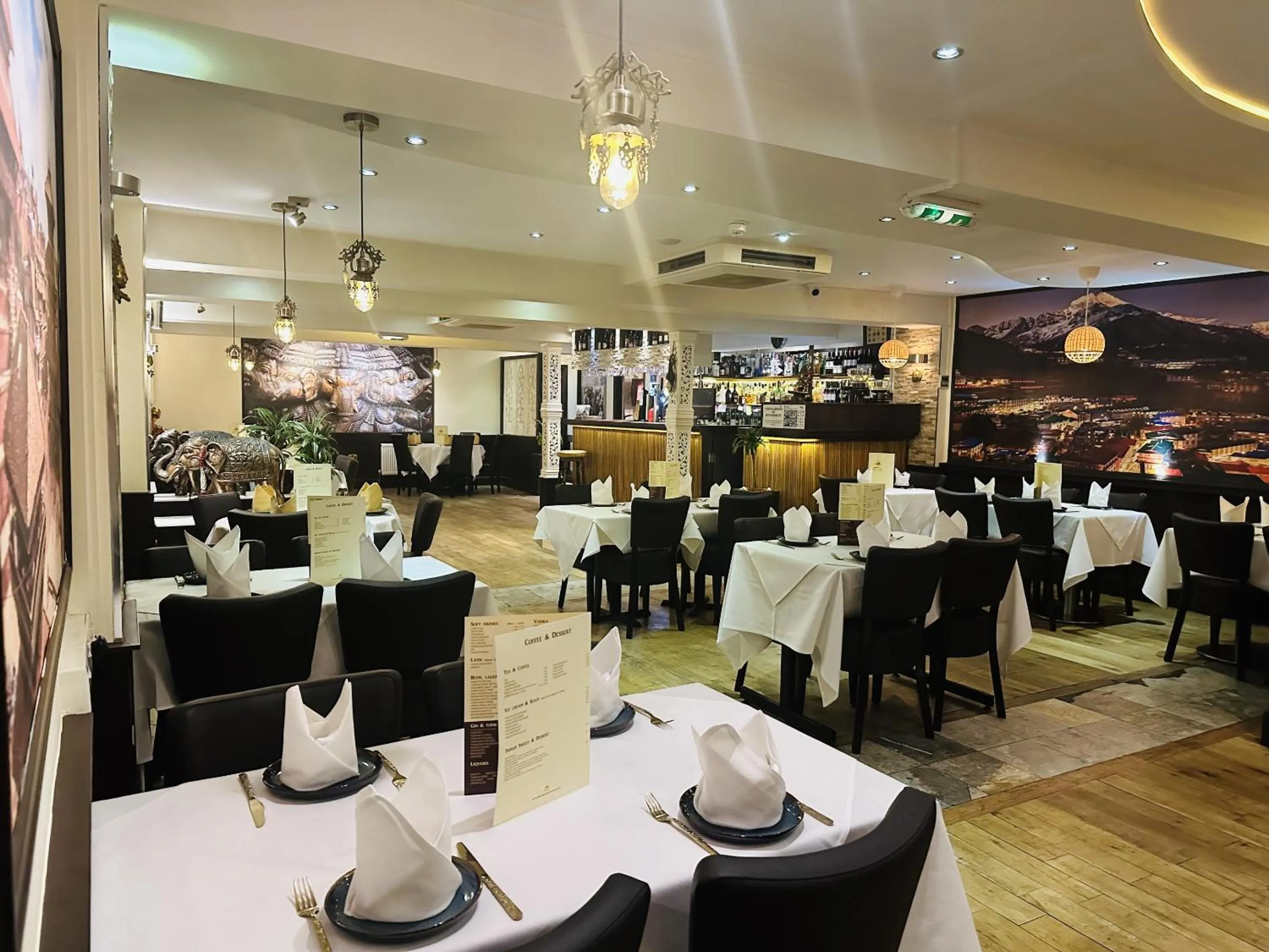 Dining area in woodcock inn