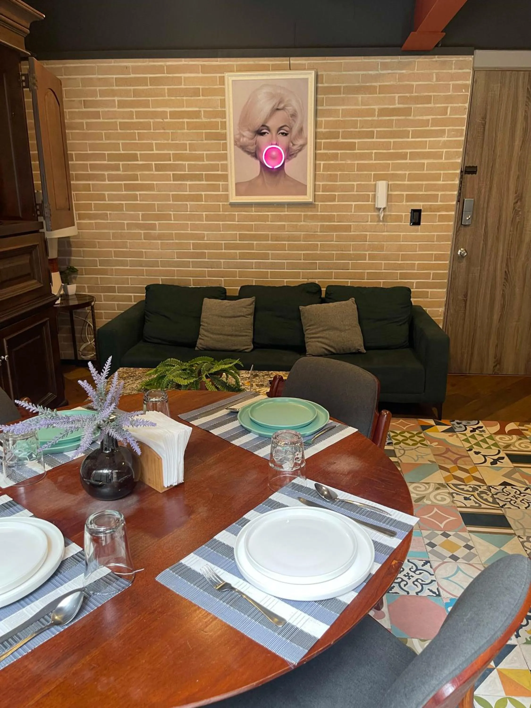 Dining Area in TERRAZA a una cuadra del Angel, King size Bed