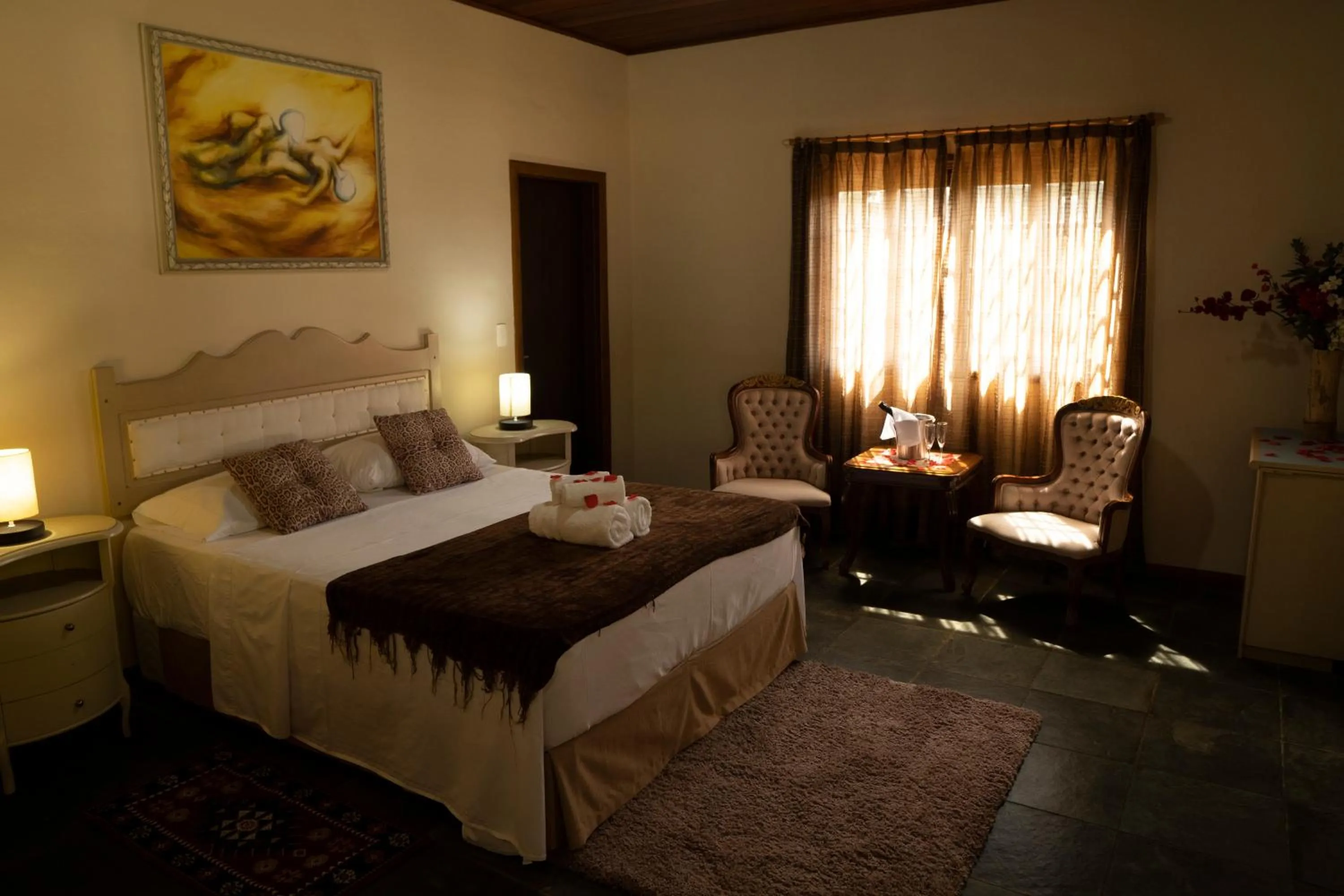 Bed in Pousada Realeza Atibaia