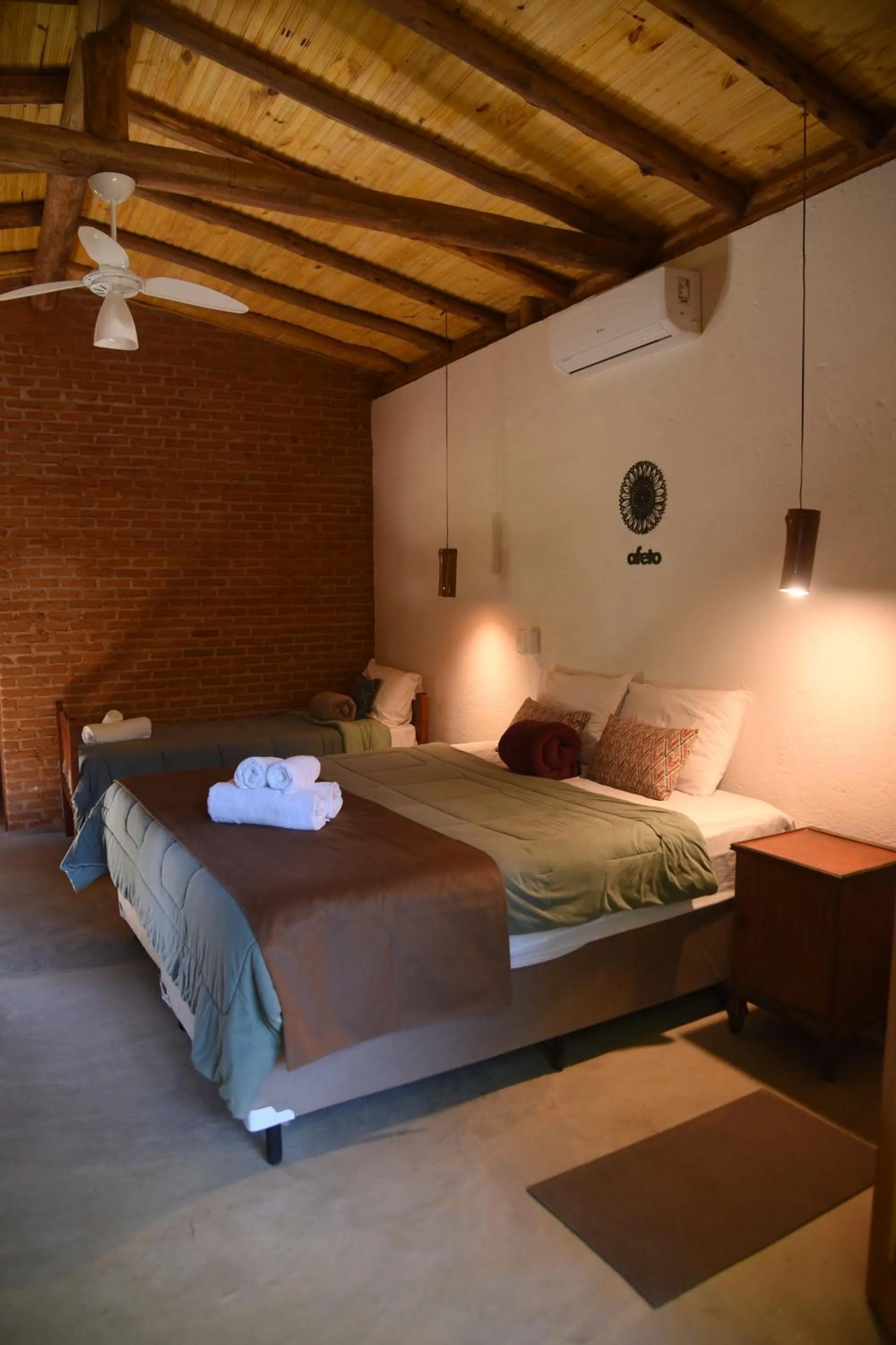 Bed in Pousada Realeza Atibaia