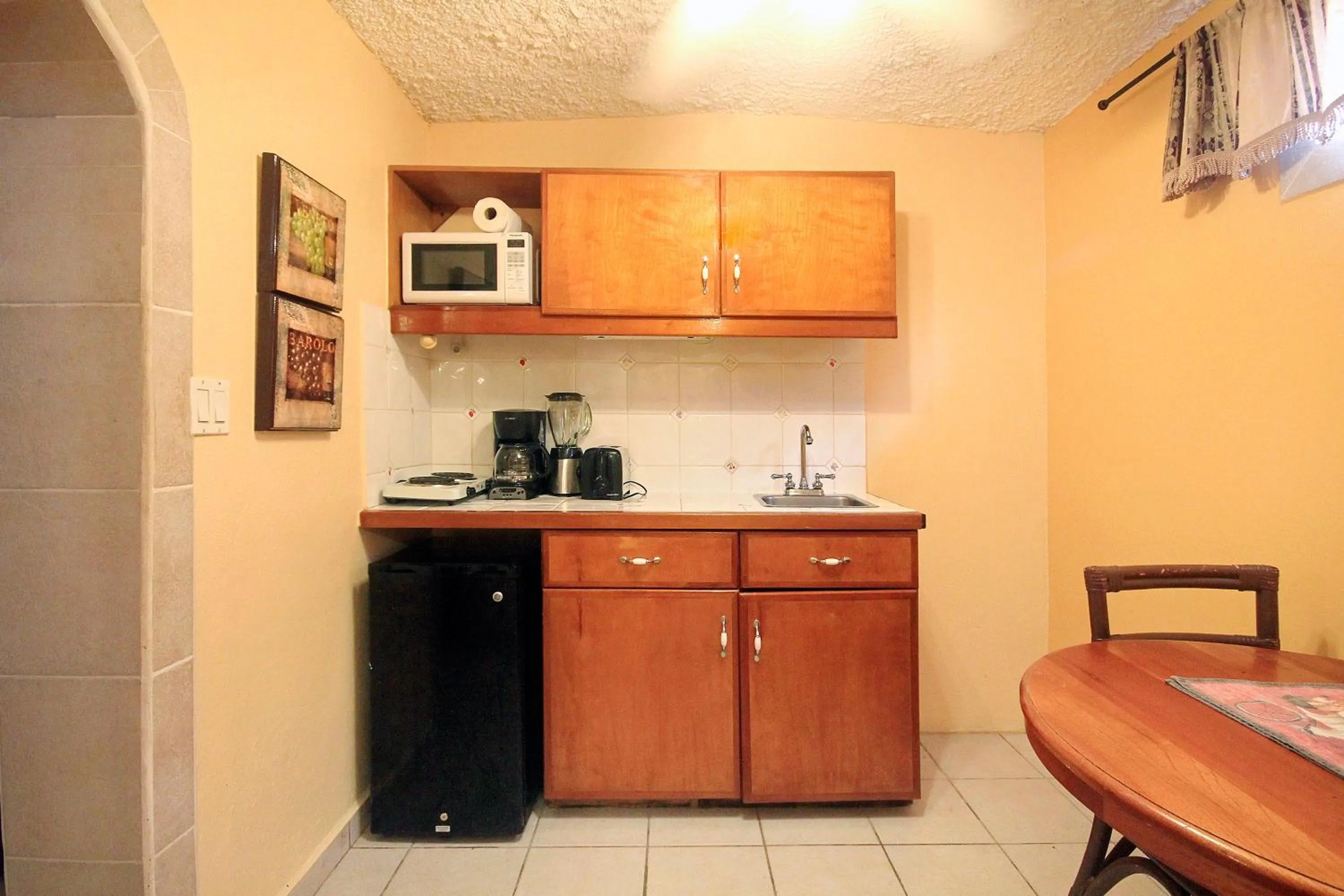 Kitchen or kitchenette in Mary's Boon Beach Resort & Spa