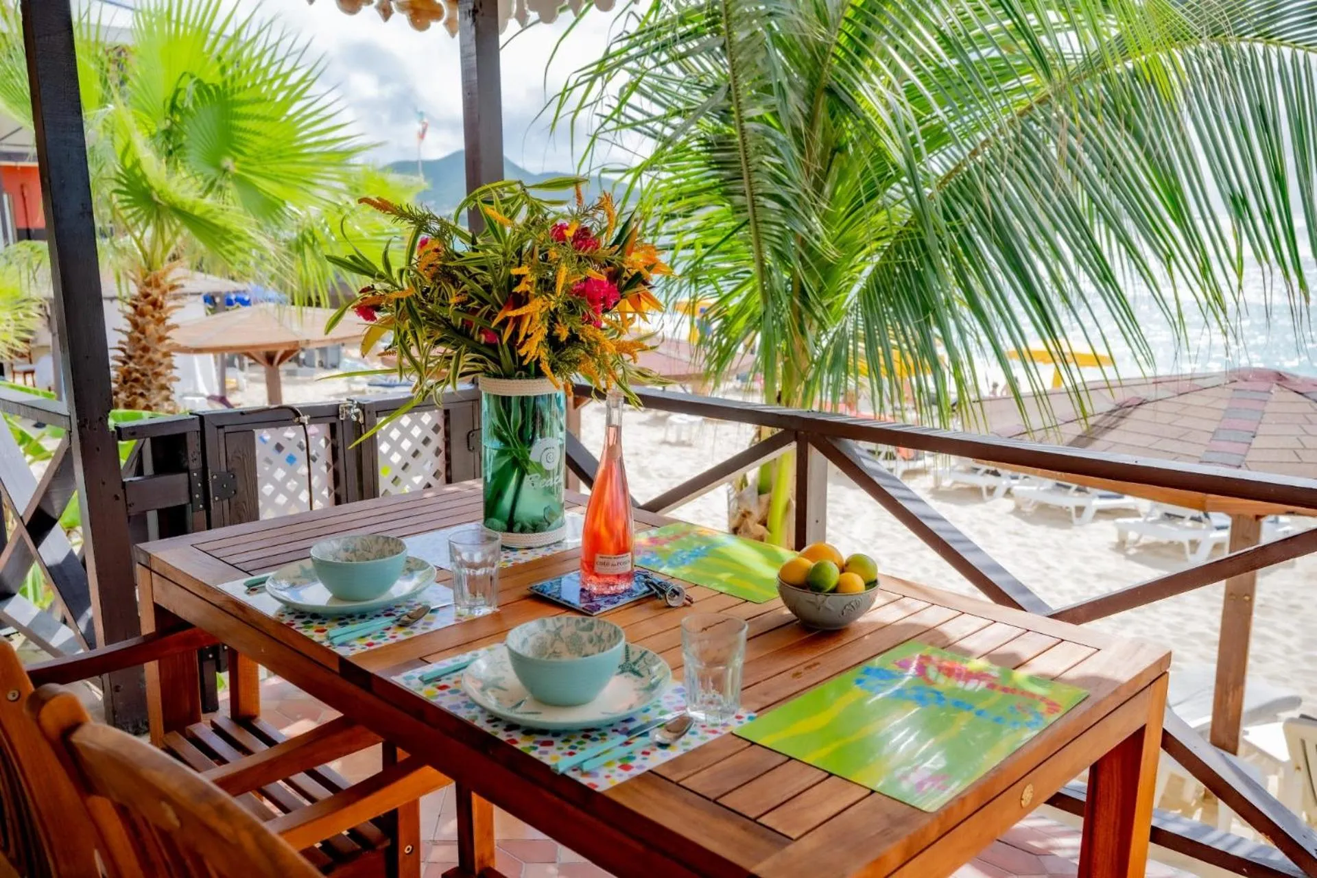 Patio in Mary's Boon Beach Resort & Spa