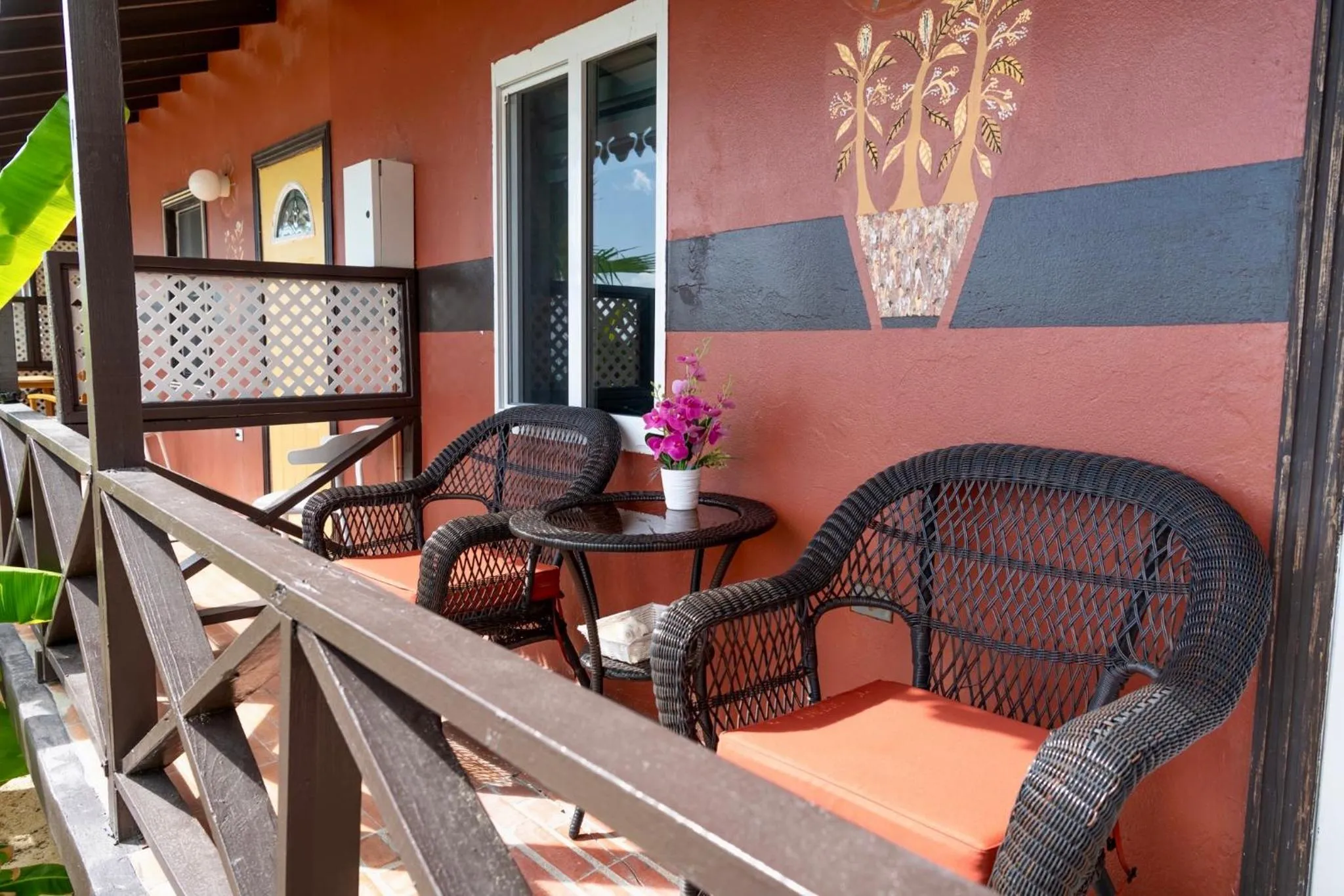 Patio in Mary's Boon Beach Resort & Spa