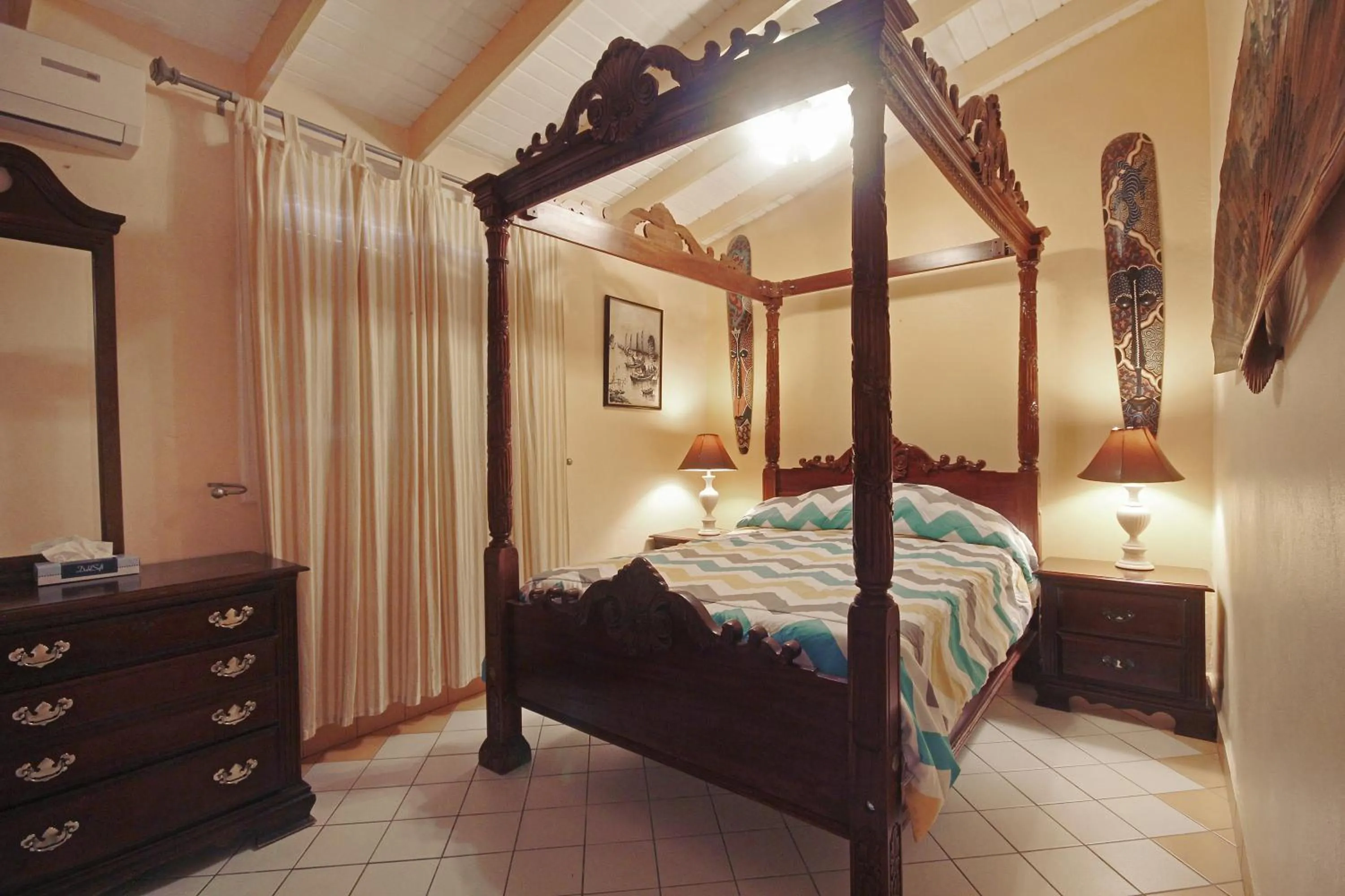 Bedroom, Bed in Mary's Boon Beach Resort & Spa