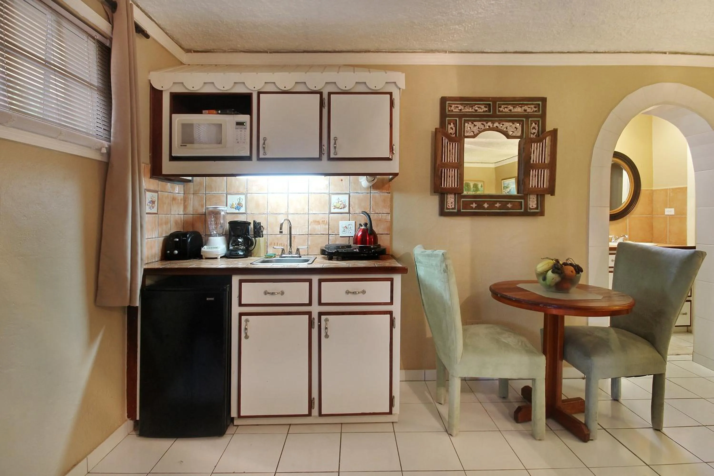 Kitchen or kitchenette in Mary's Boon Beach Resort & Spa