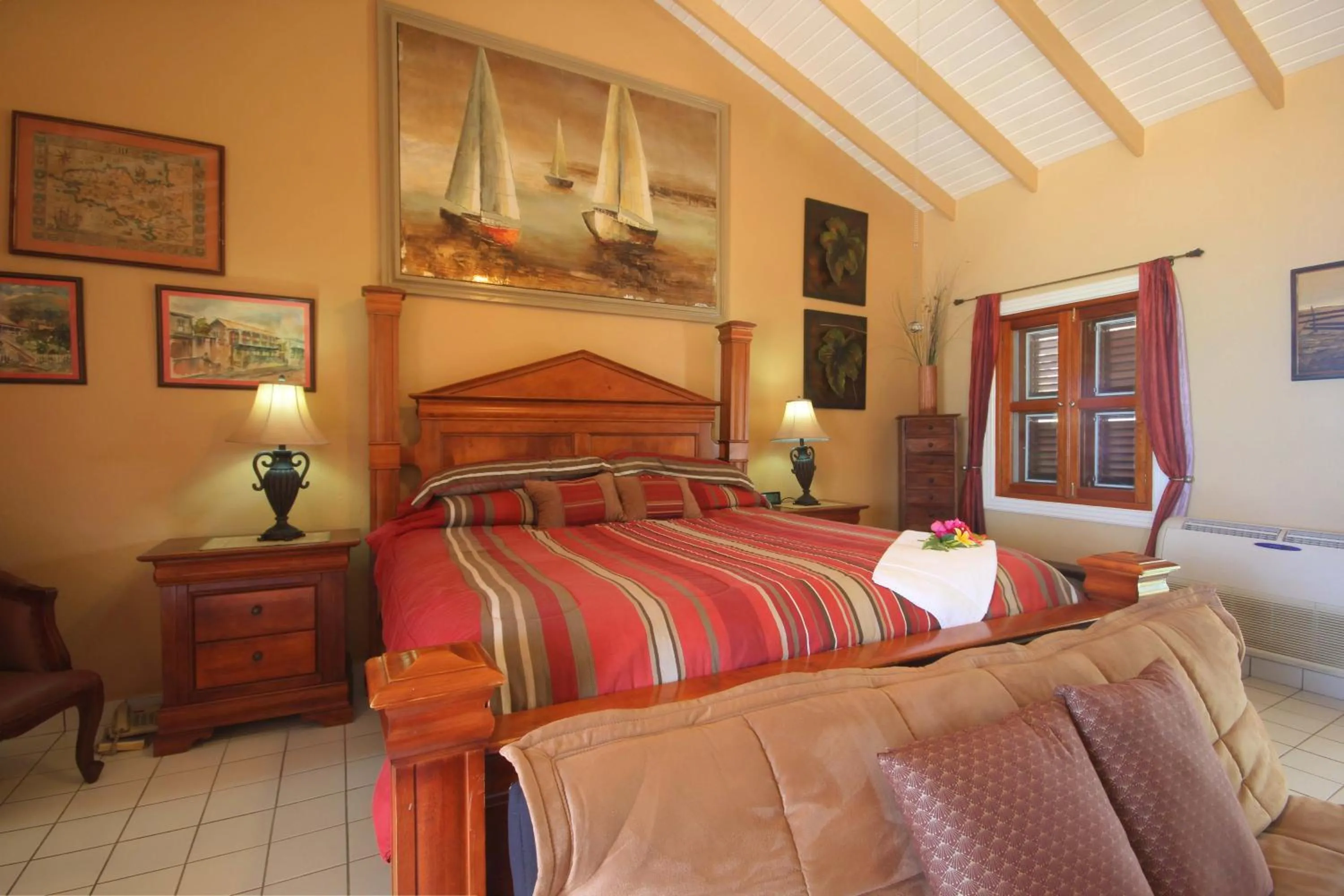 Bedroom, Bed in Mary's Boon Beach Resort & Spa