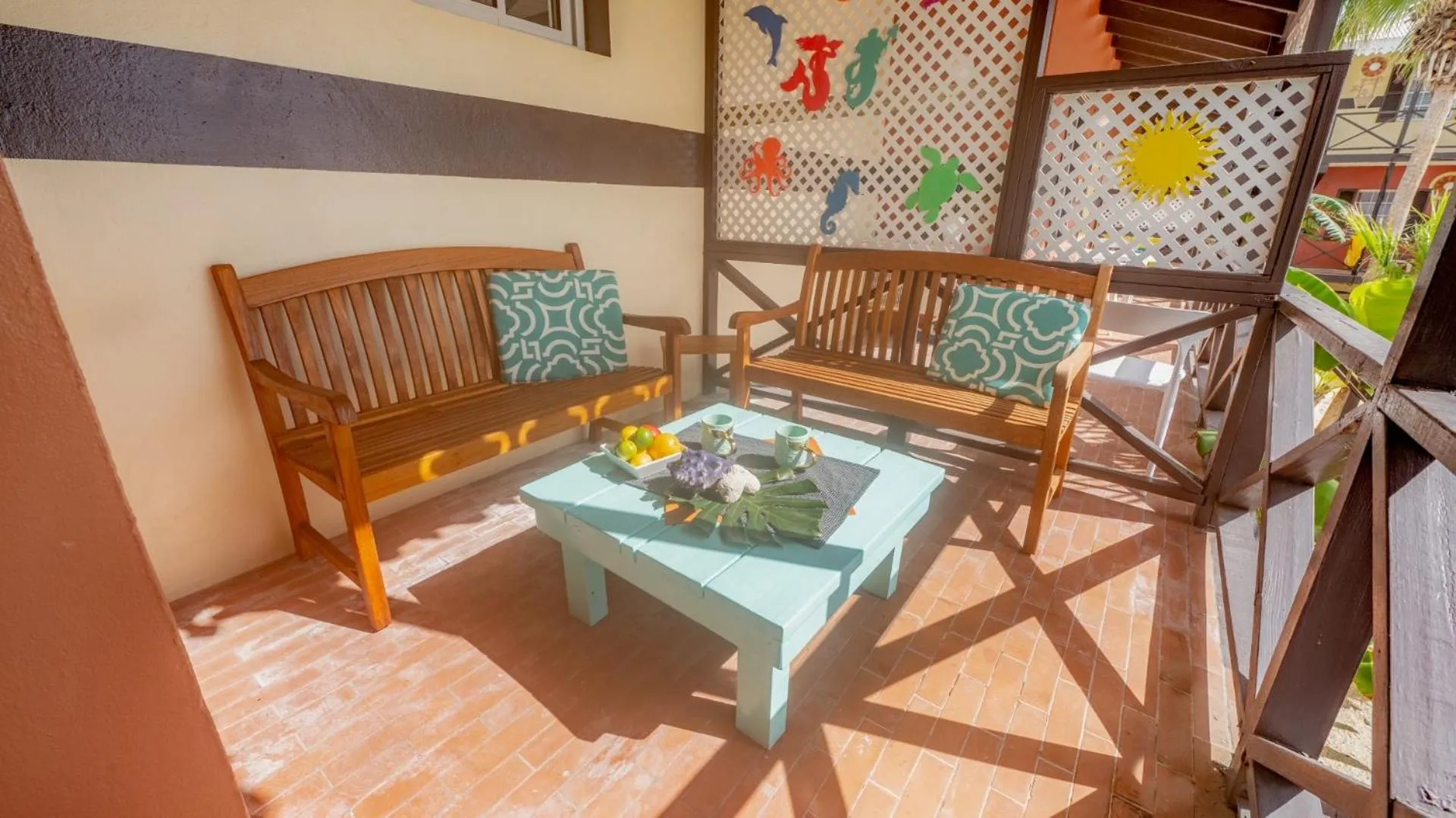 Patio in Mary's Boon Beach Resort & Spa