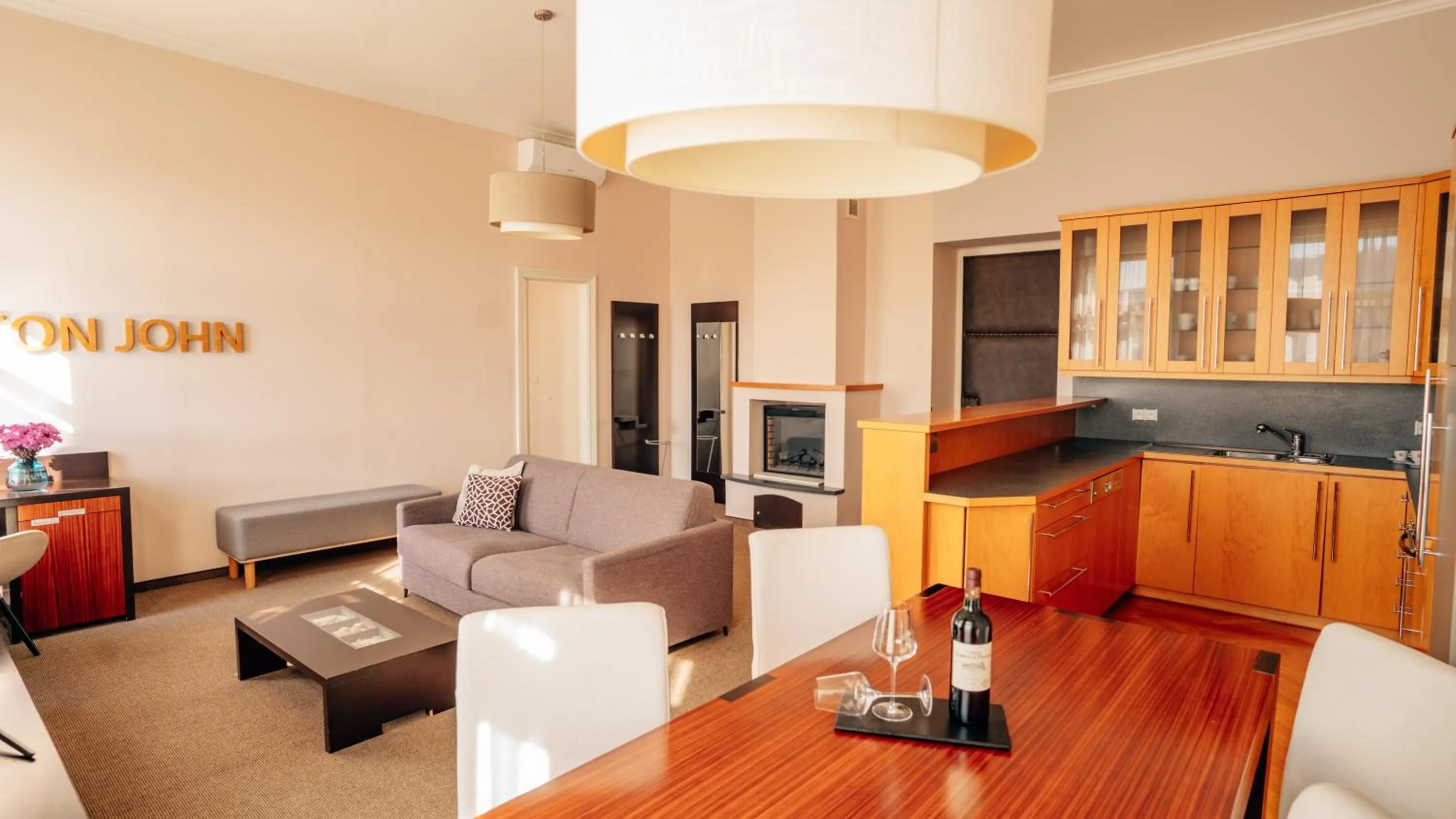 Kitchen or kitchenette in Boutique Hotel Klarov