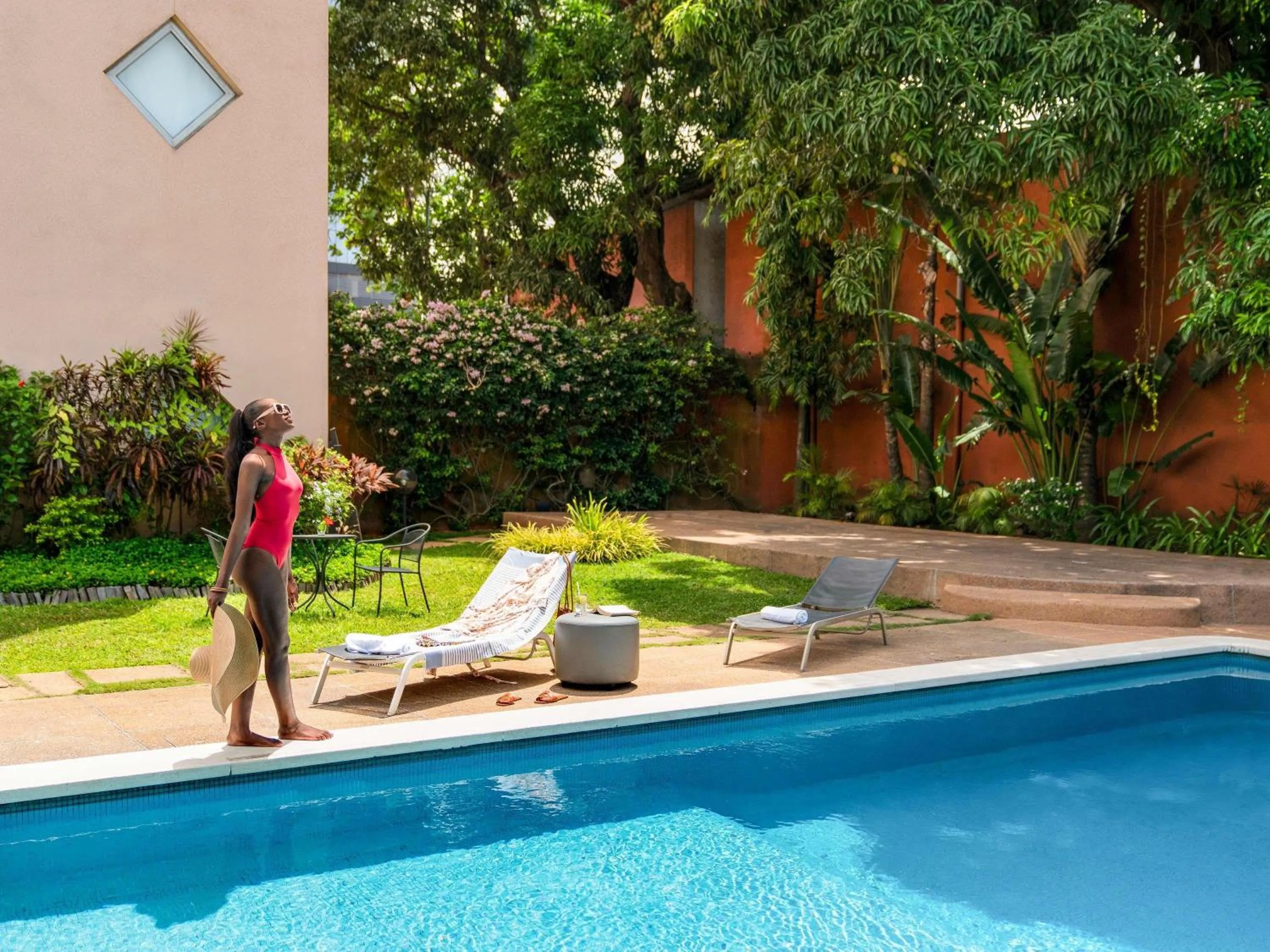 Pool view in Ibis Styles Abidjan Marcory