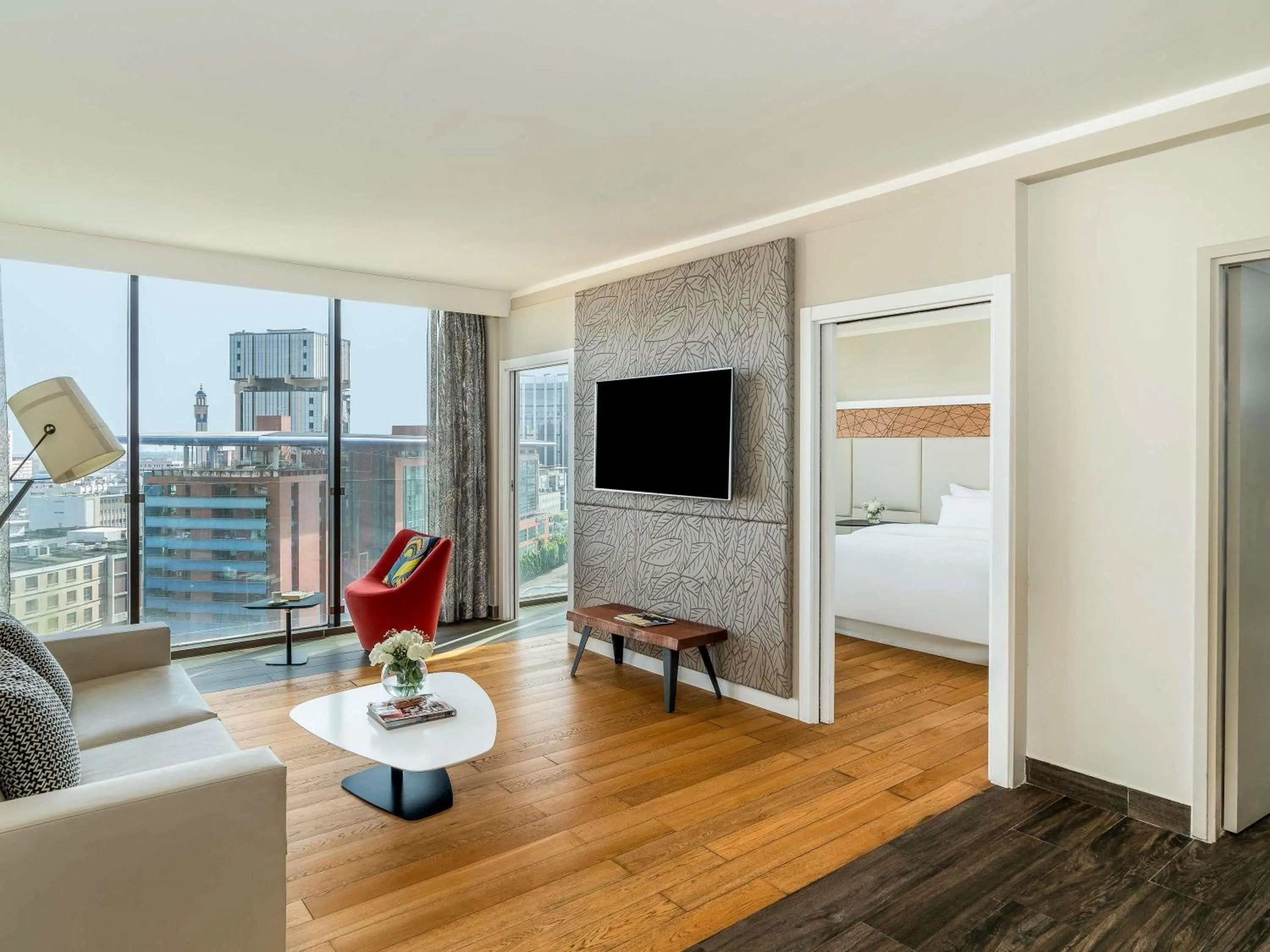 Bedroom, Bed in Pullman Abidjan