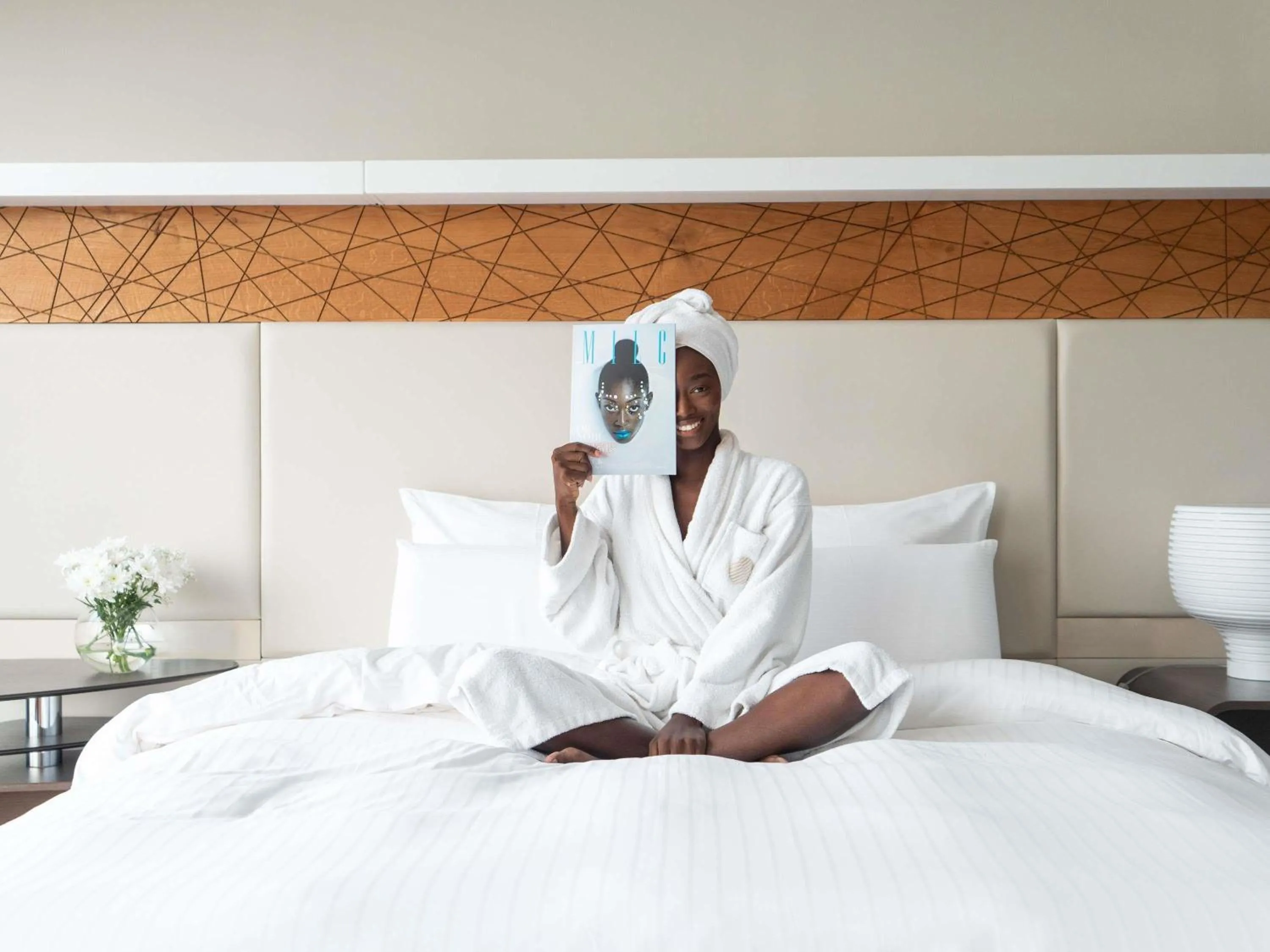 Bedroom, Bed in Pullman Abidjan