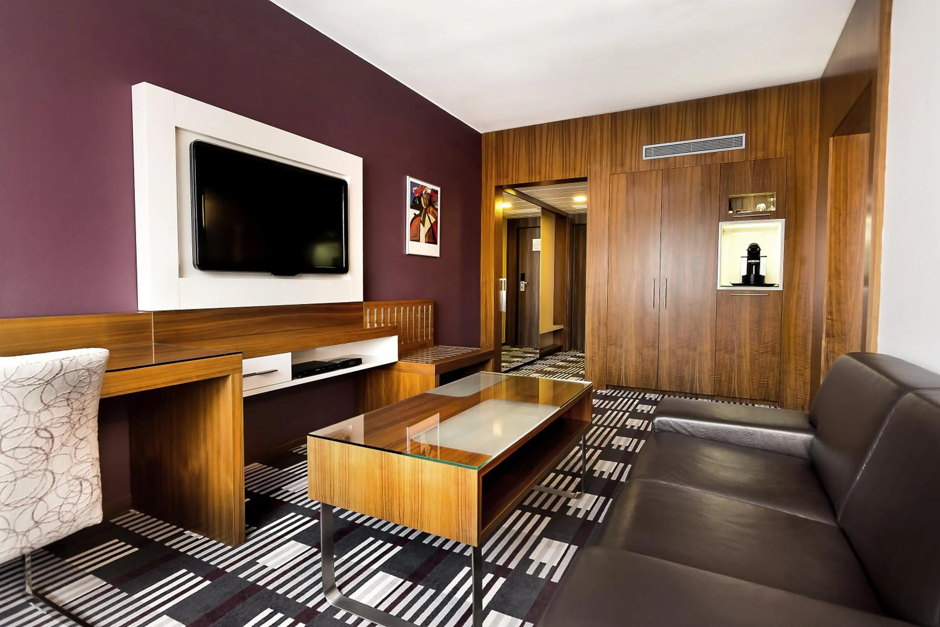 Seating area in Hotel International Brno