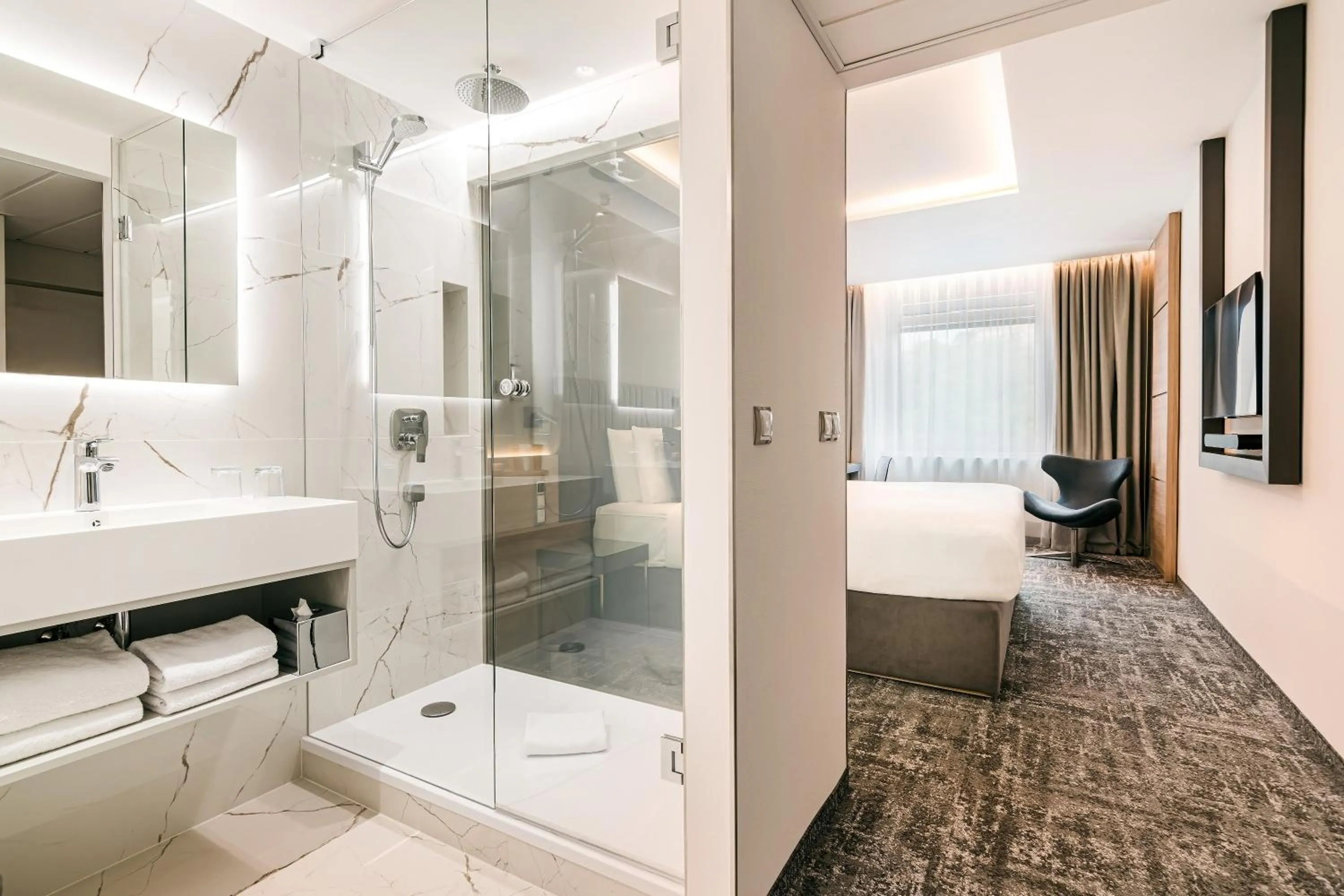 Bathroom in Hotel International Brno