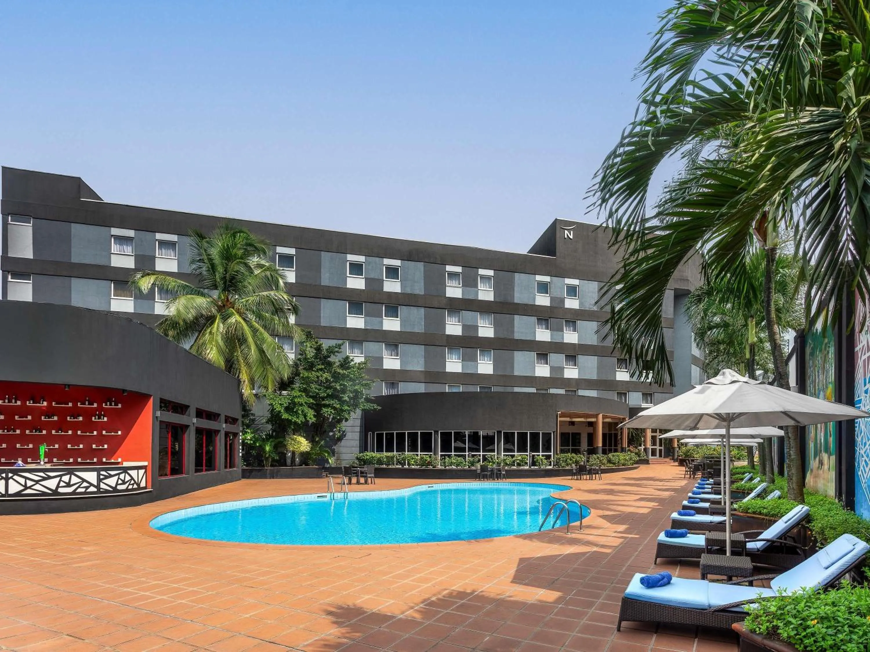 Pool view in Novotel Port Harcourt