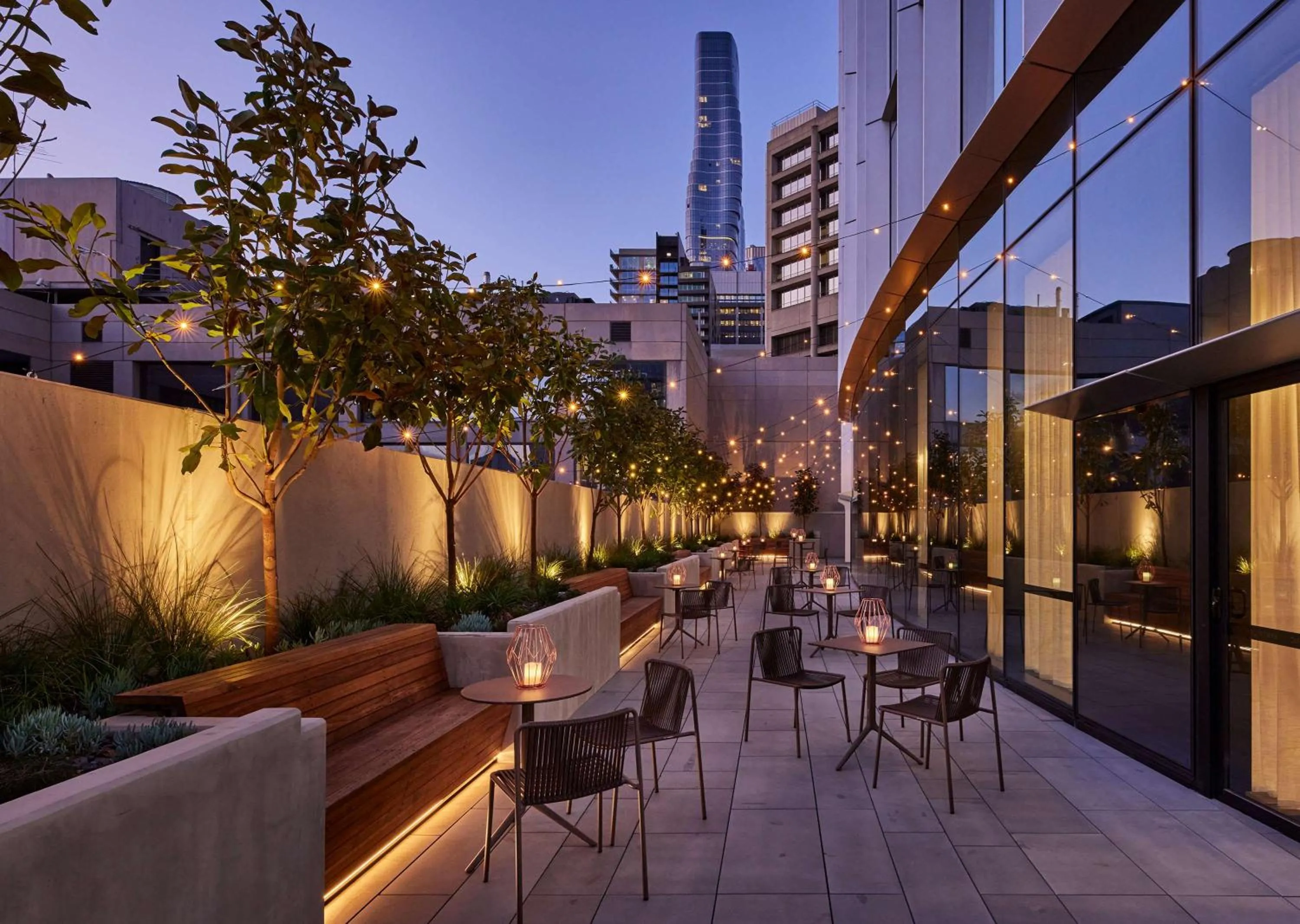 Patio in Hyatt Centric Melbourne