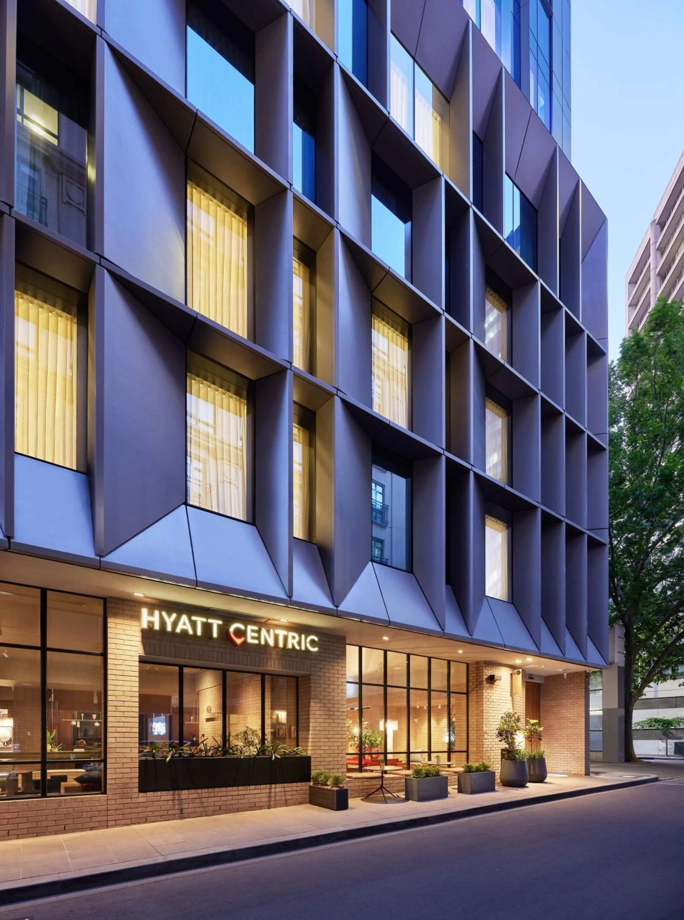 Property building in Hyatt Centric Melbourne