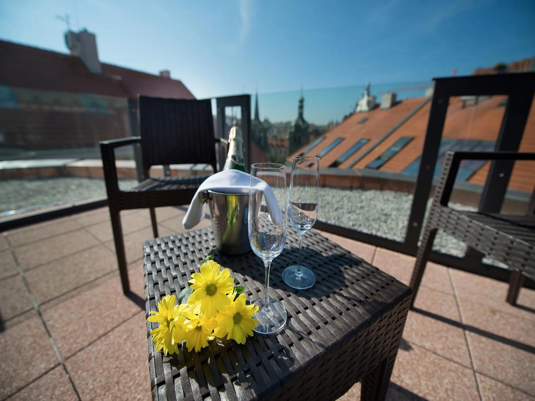 Balcony/Terrace in EA Embassy Prague Hotel