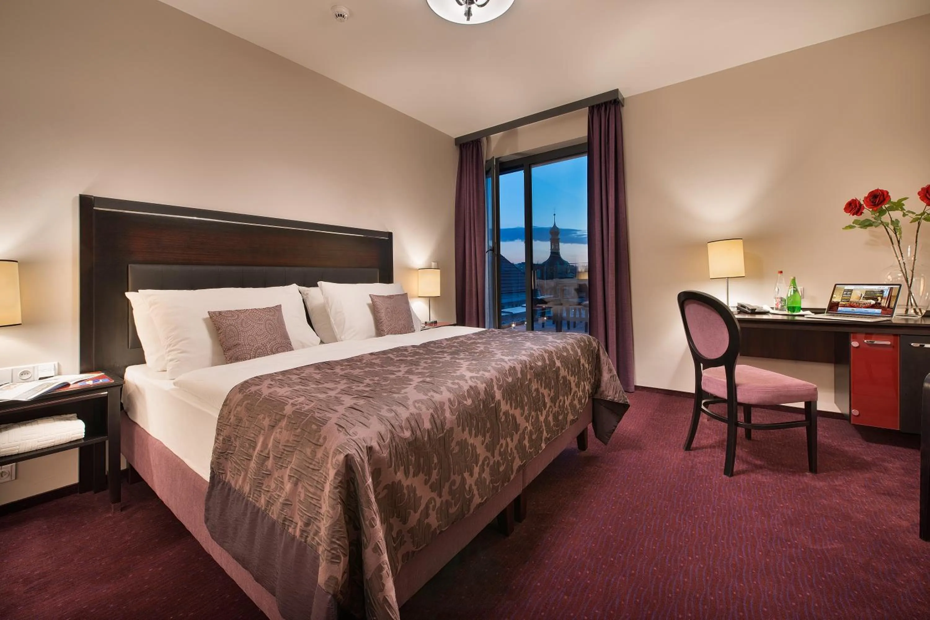 Bed in EA Embassy Prague Hotel