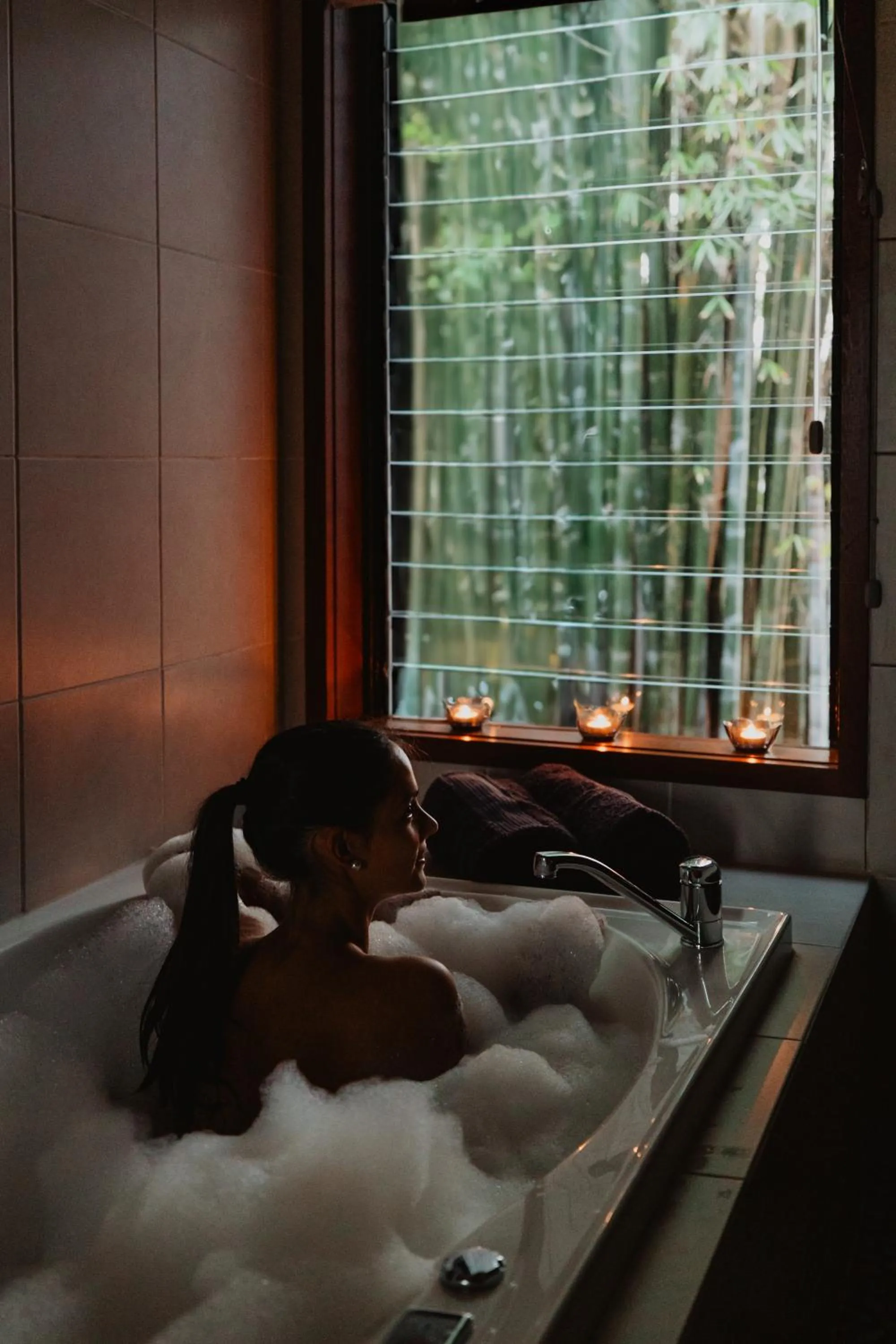 Bathroom in Taman Sari Sunshine Coast Romantic Pet-Friendly Hinterland Retreat