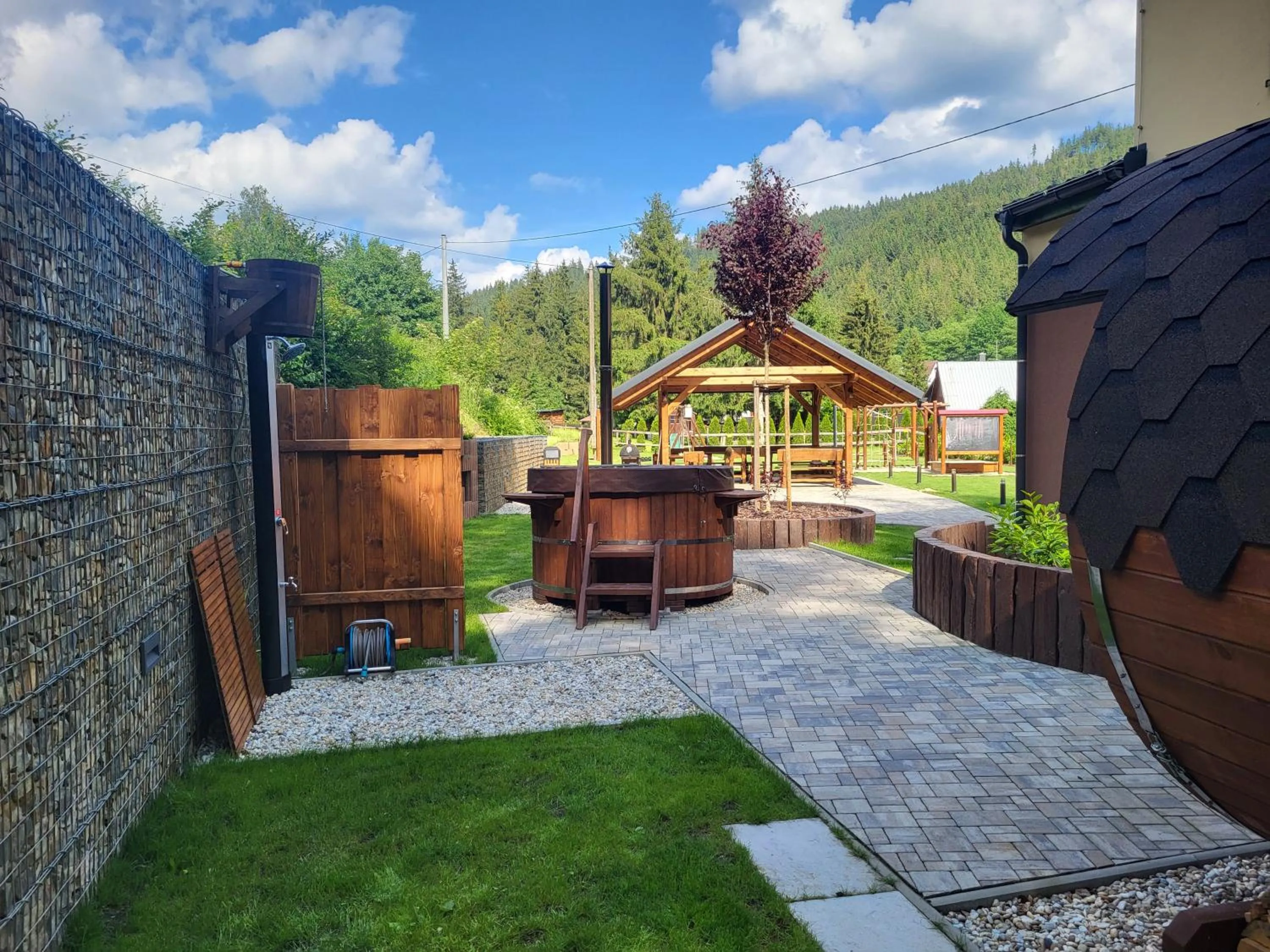 Hot Tub in Chata U dědka