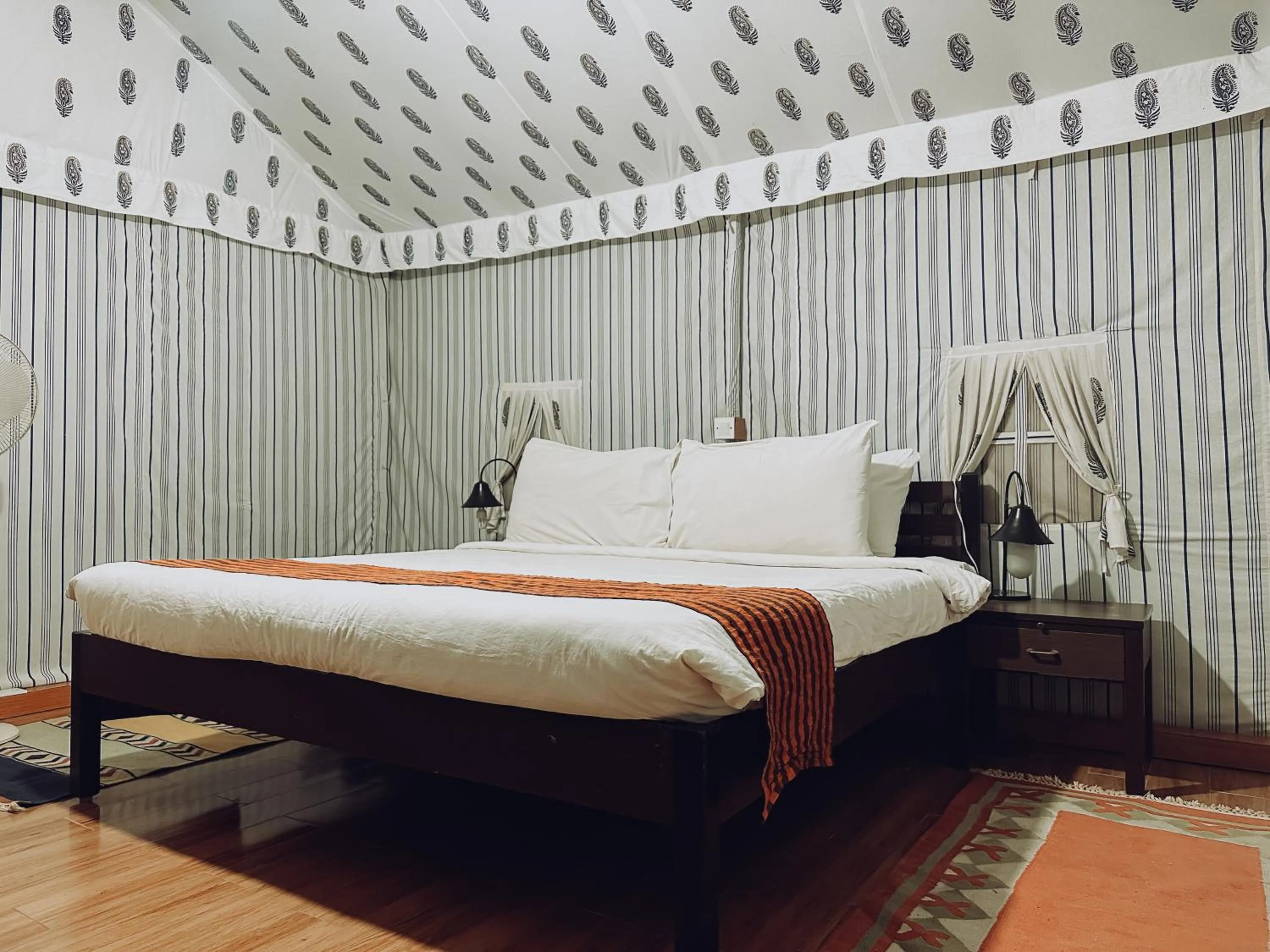 Bed in Olde Bangalore Resort and Wellness Center