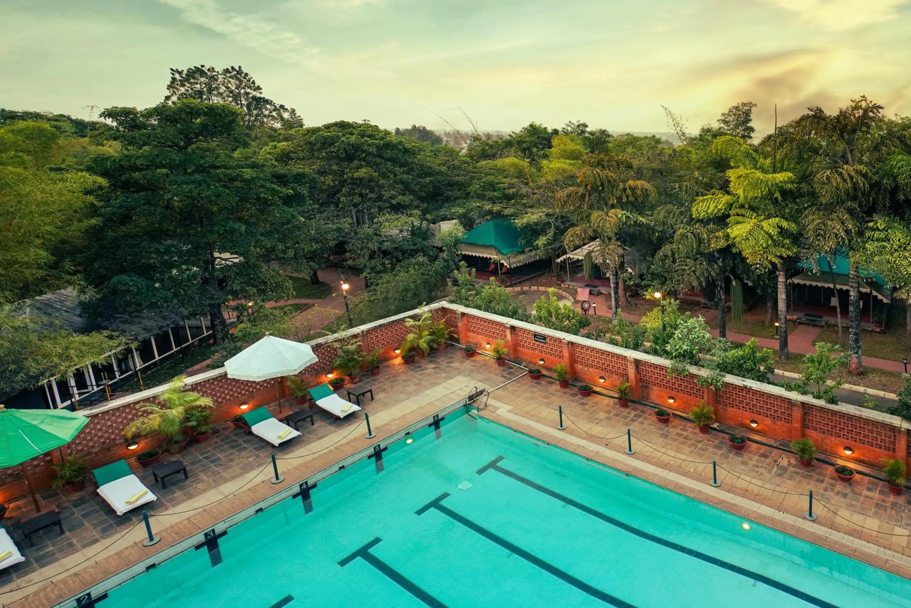 Swimming pool in Olde Bangalore Resort and Wellness Center