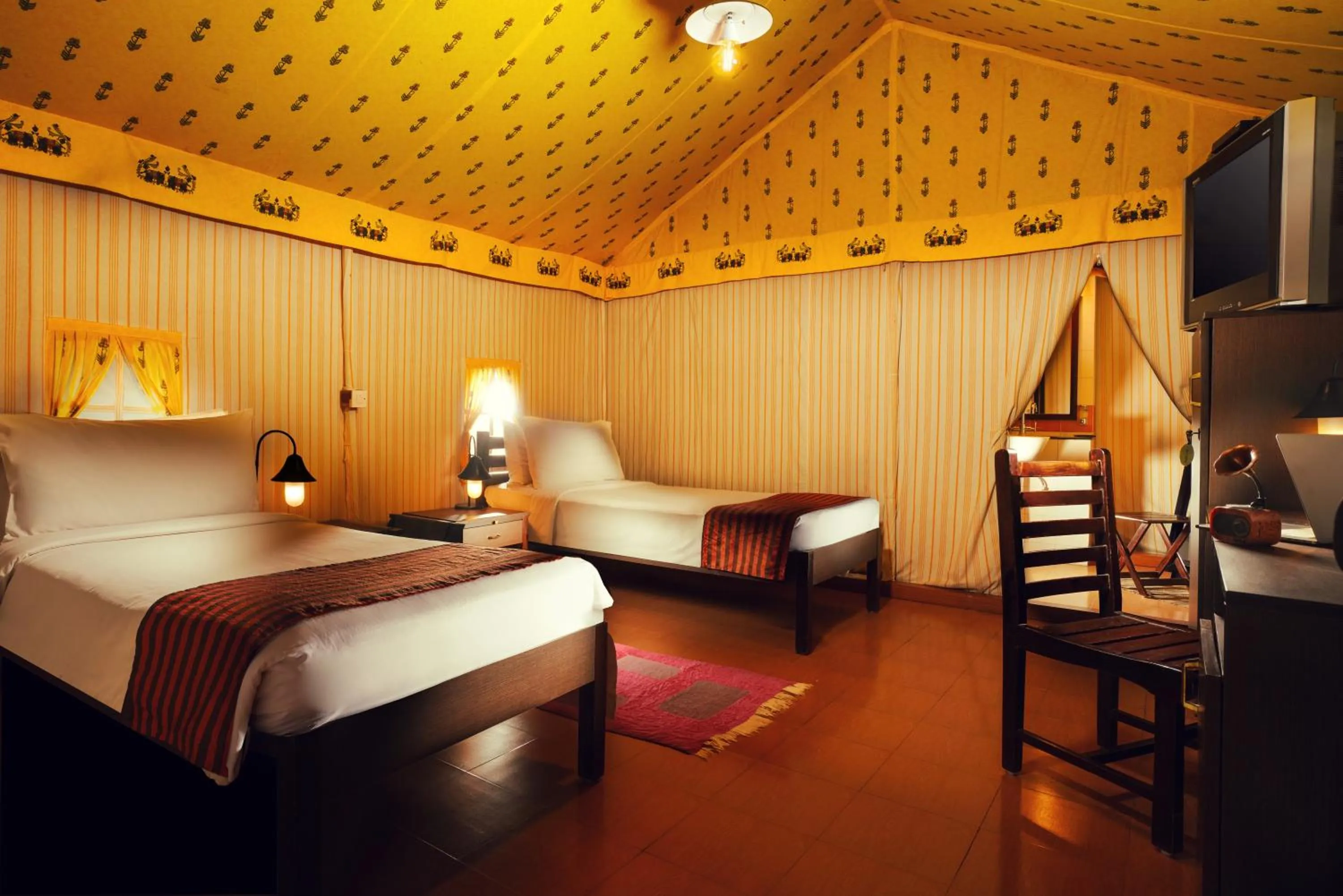 Bedroom, Bed in Olde Bangalore Resort and Wellness Center