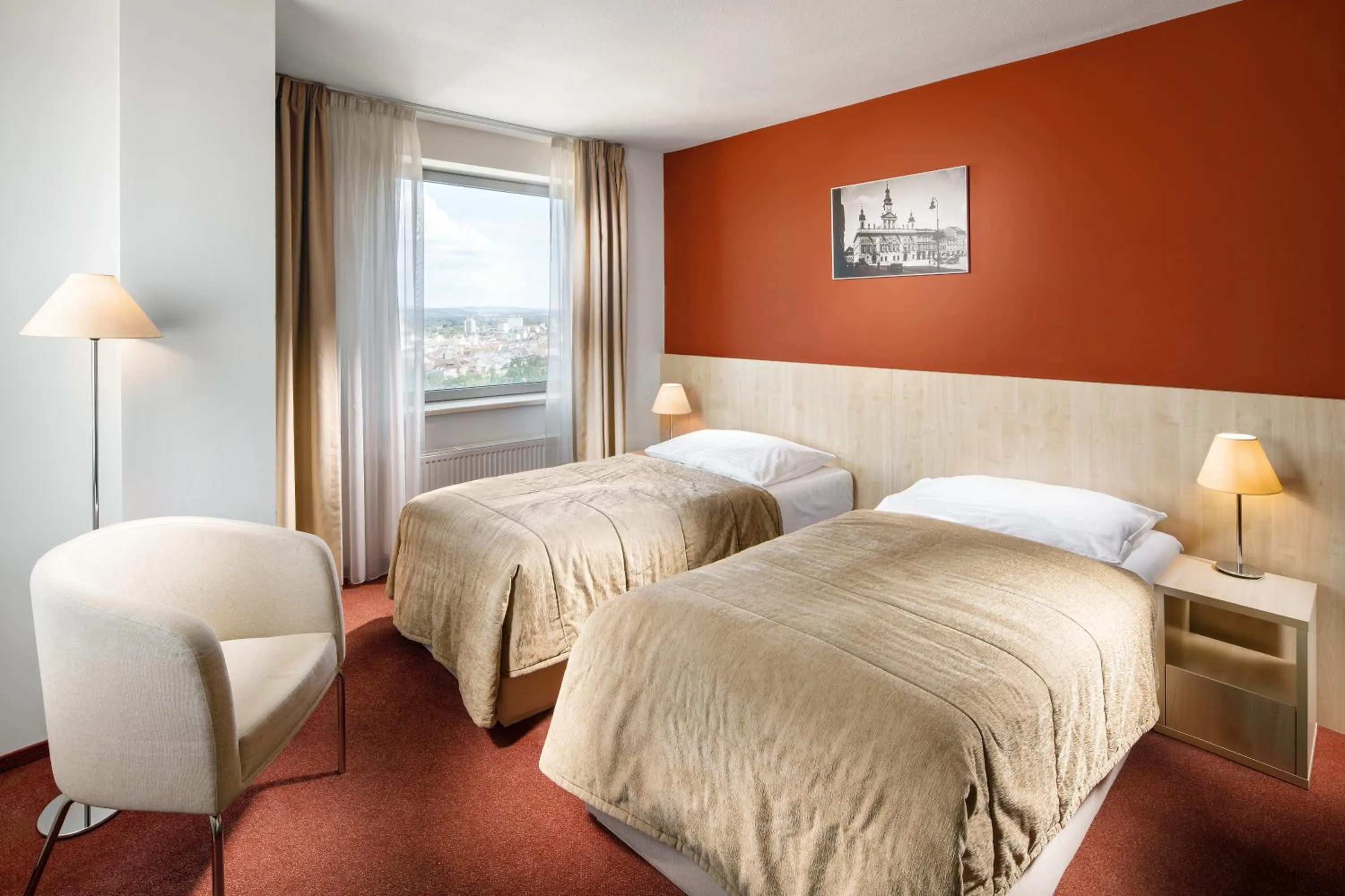 Bedroom, Bed in Clarion Congress Hotel České Budějovice