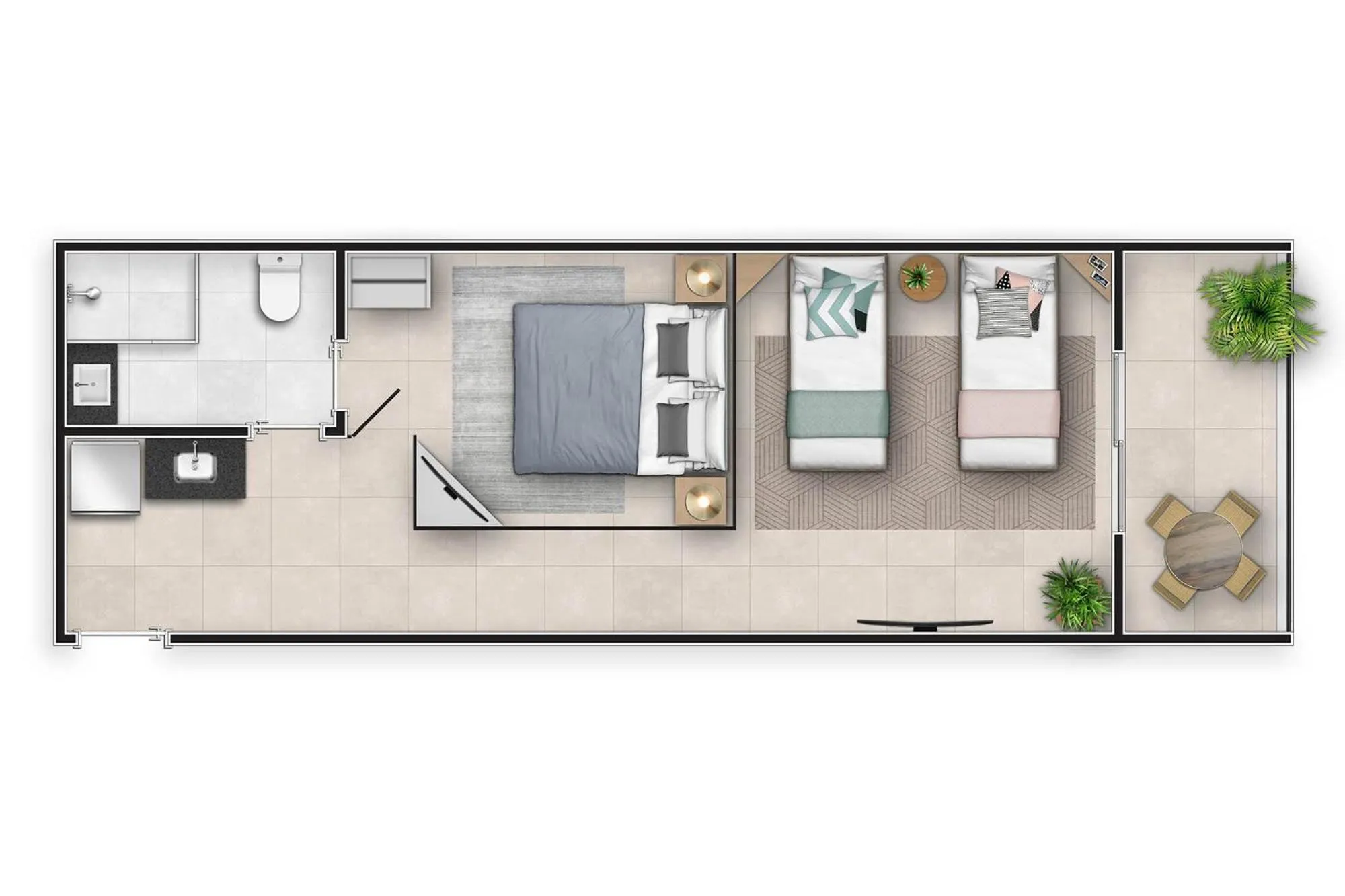 Floor plan in Angra Beach Hotel