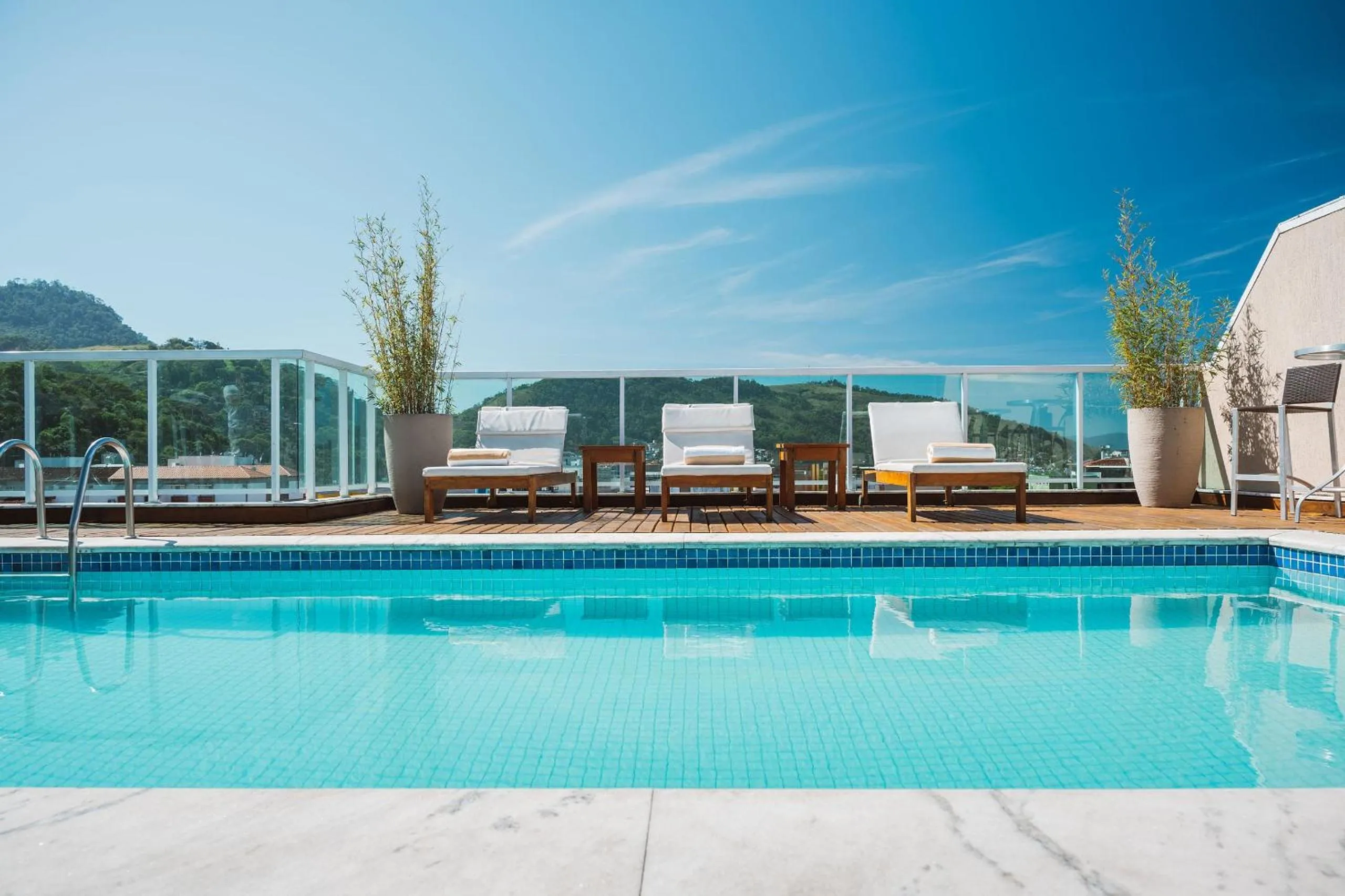 Pool view in Angra Beach Hotel