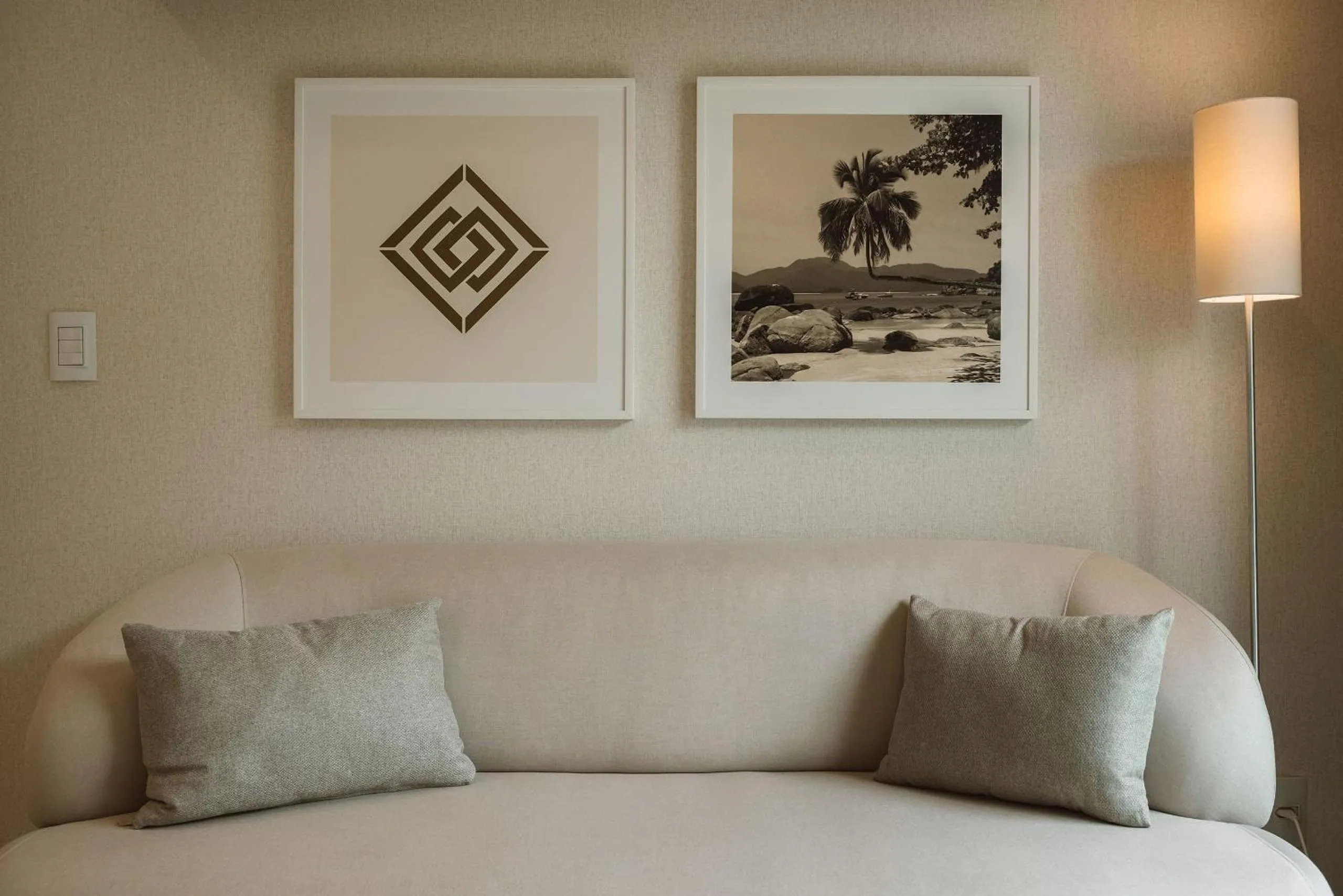 Seating area, Bed in Angra Beach Hotel