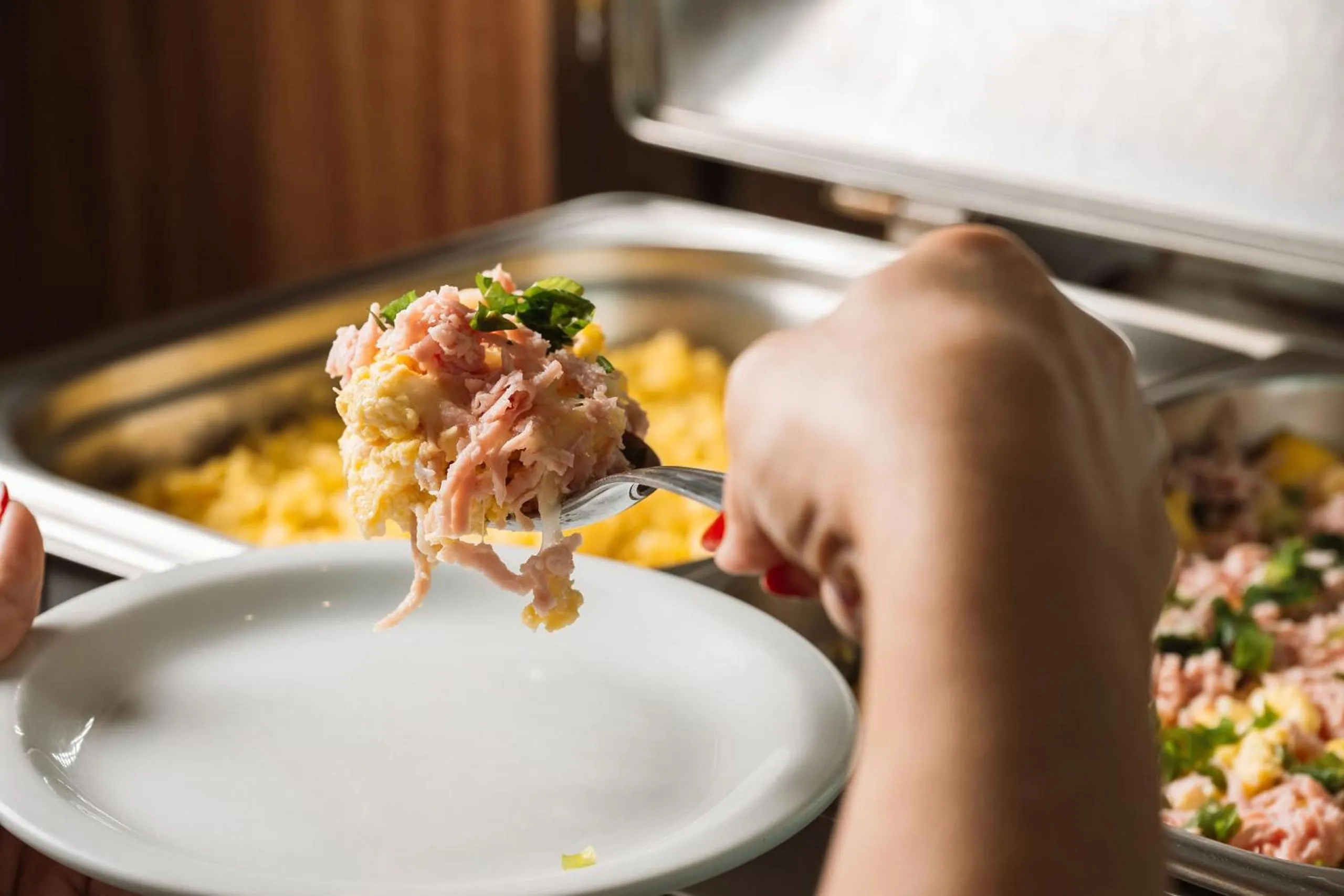 Buffet breakfast in Angra Beach Hotel