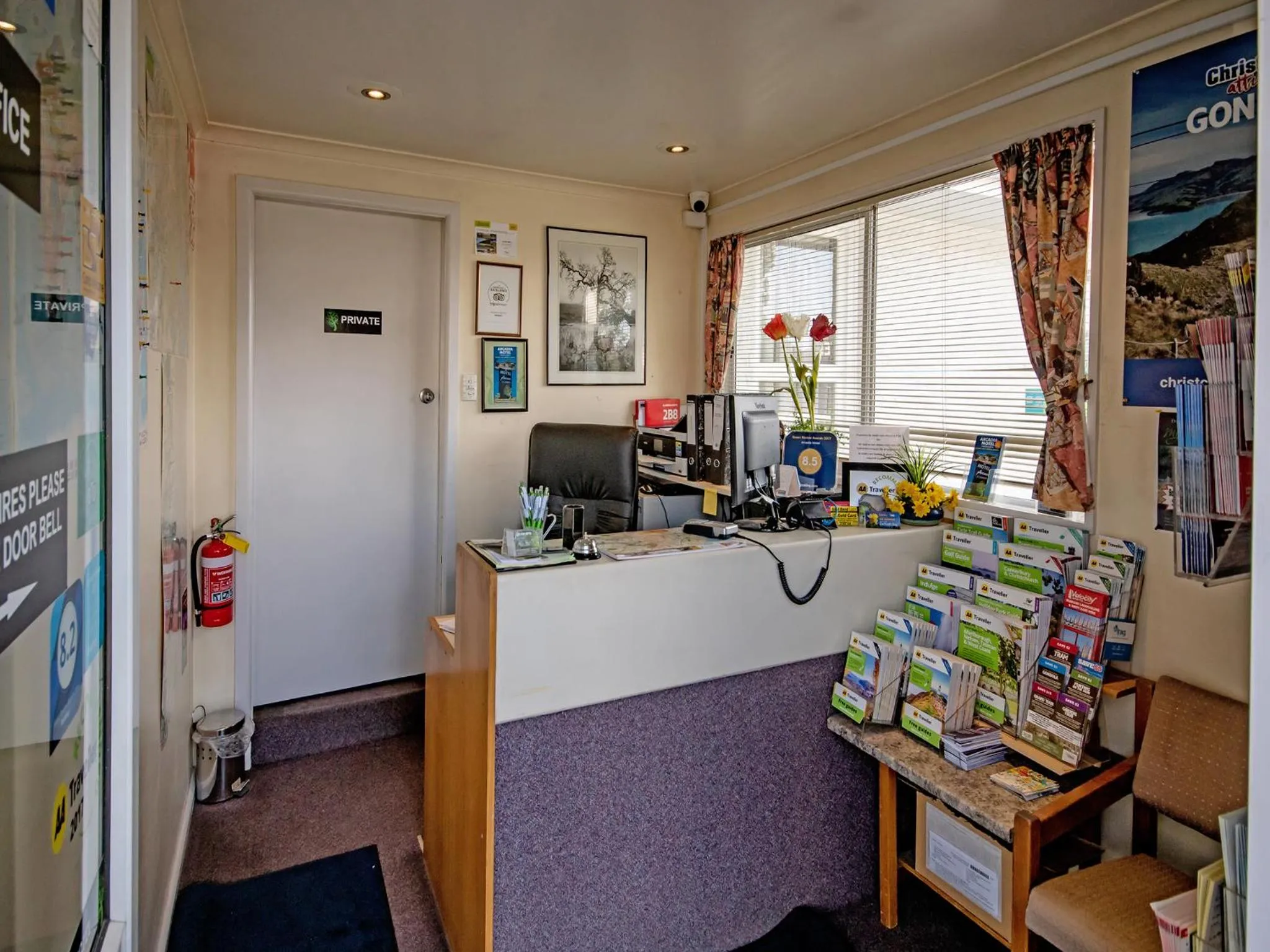 Lobby or reception in Arcadia Motel