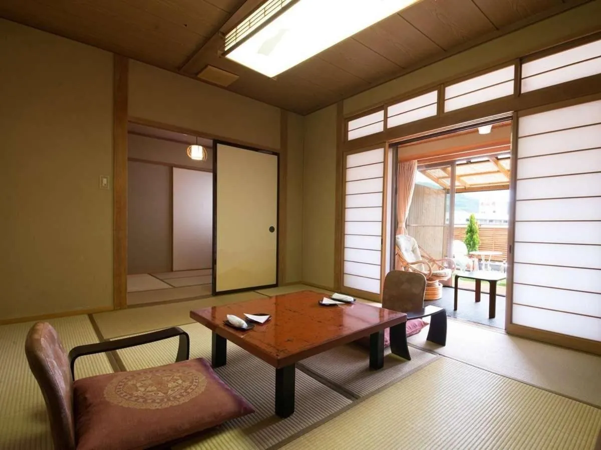 Seating area in Kamiyamada Hotel