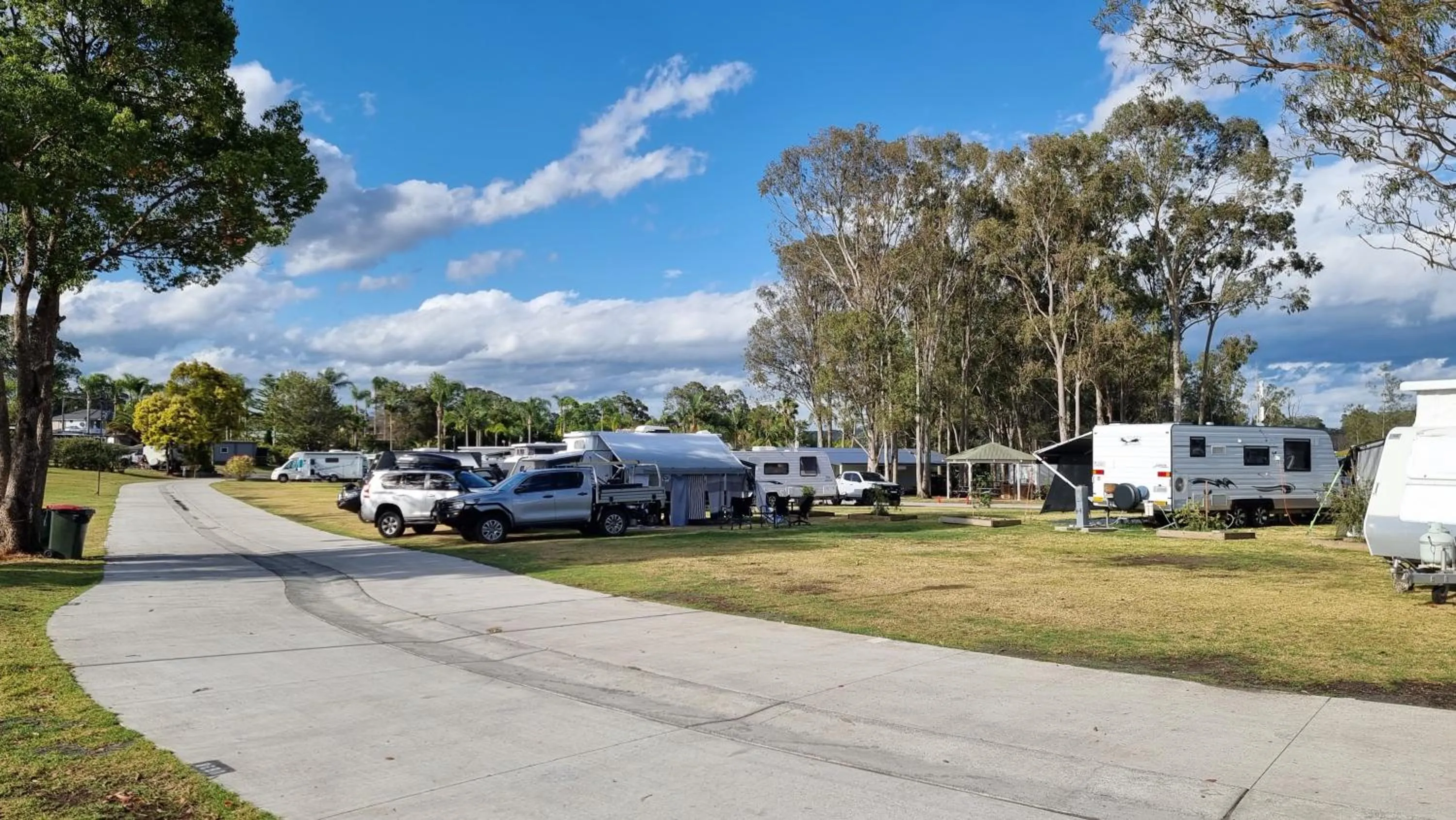 Garden view in BIG4 Karuah Jetty Holiday Park