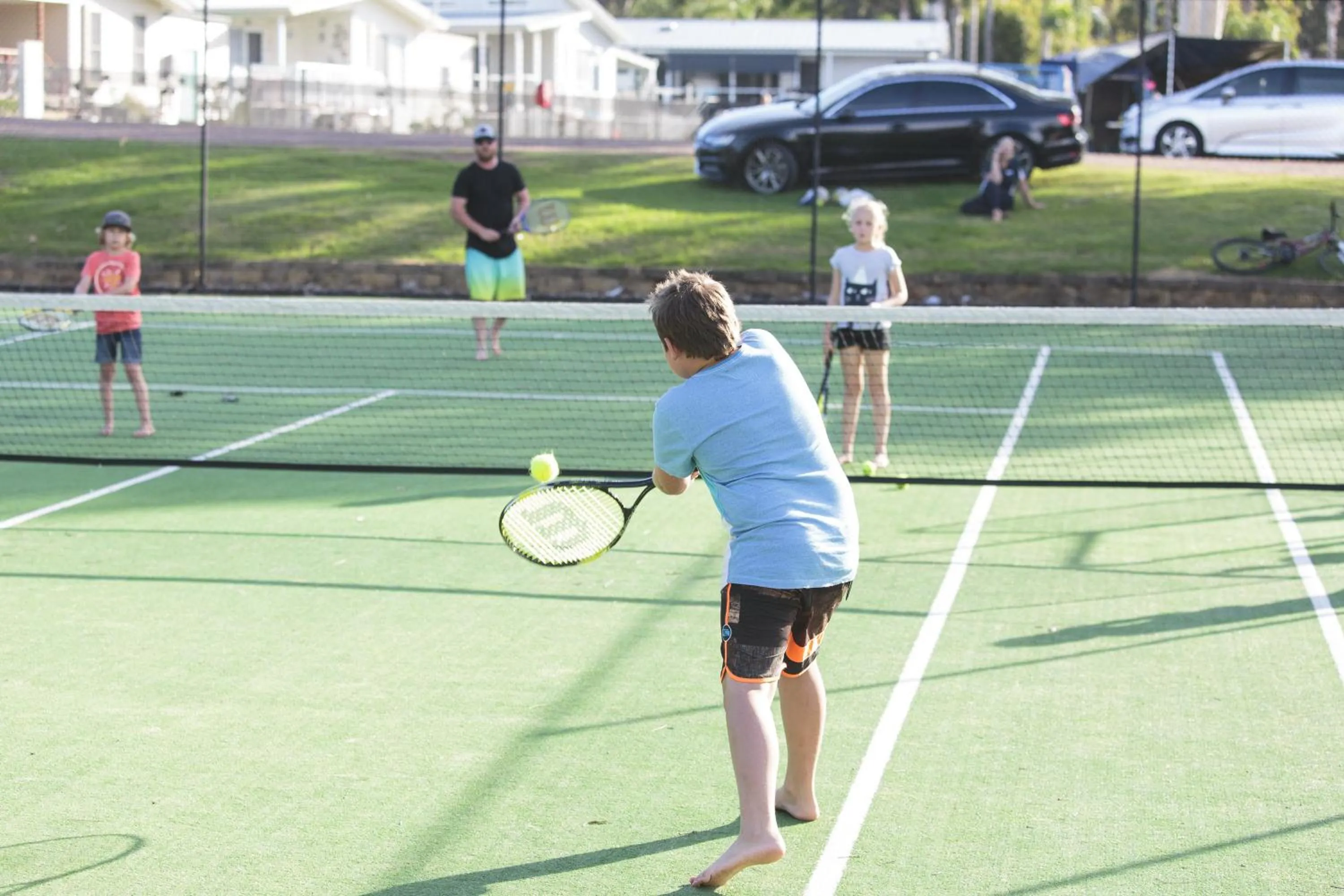 Tennis court in BIG4 Karuah Jetty Holiday Park