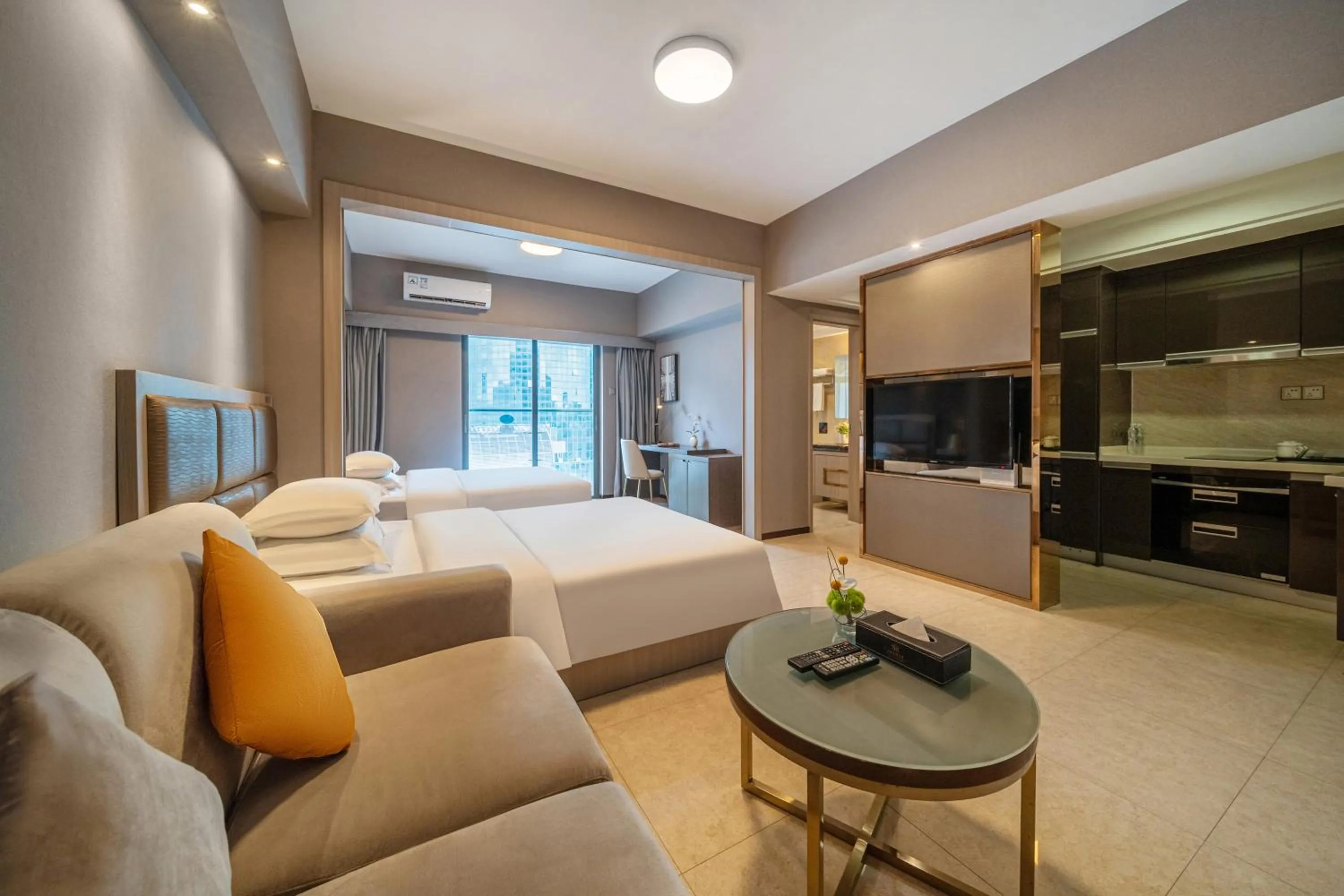 Bed in Foshan Poltton International Serviced Apartment