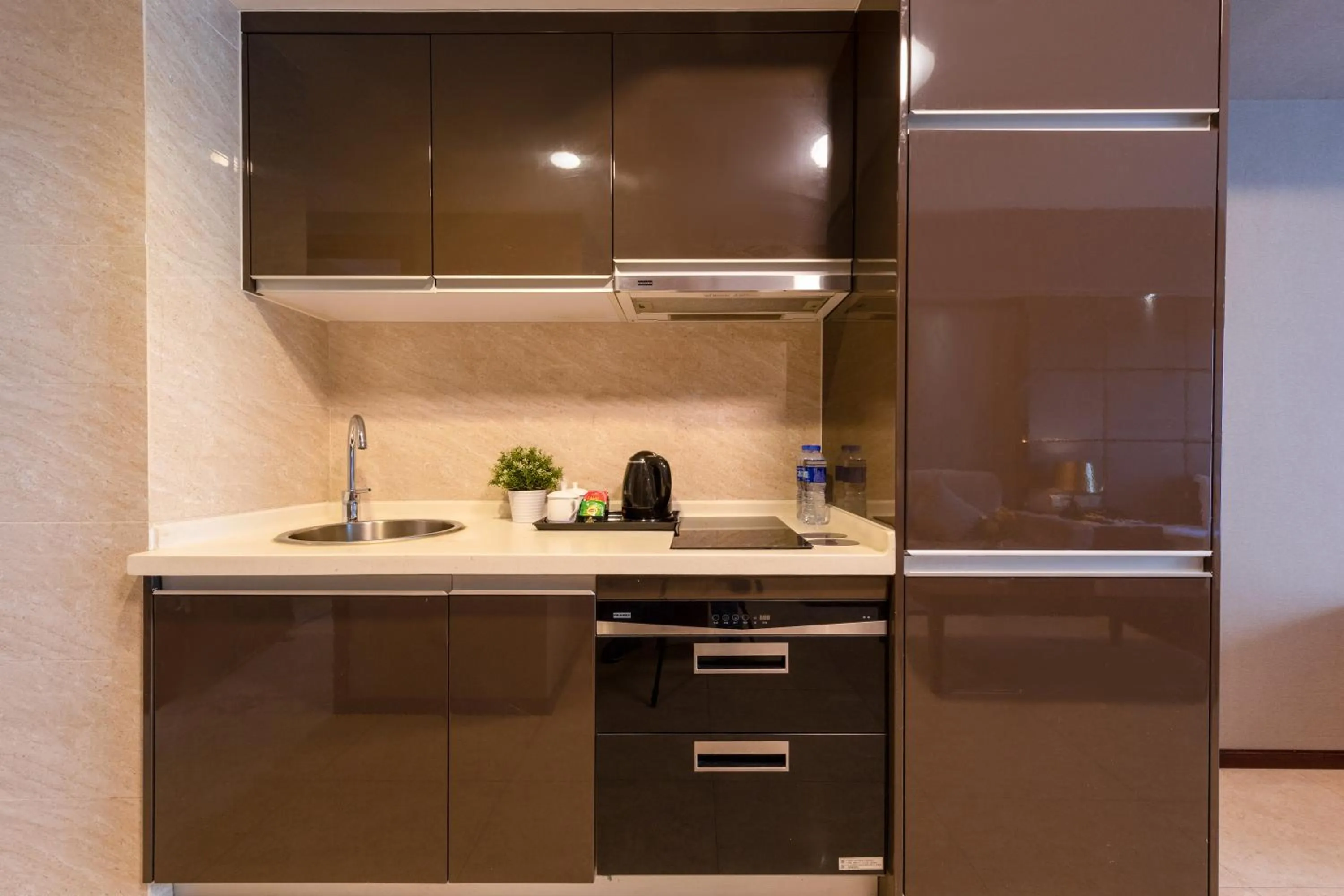 Kitchen or kitchenette in Foshan Poltton International Serviced Apartment