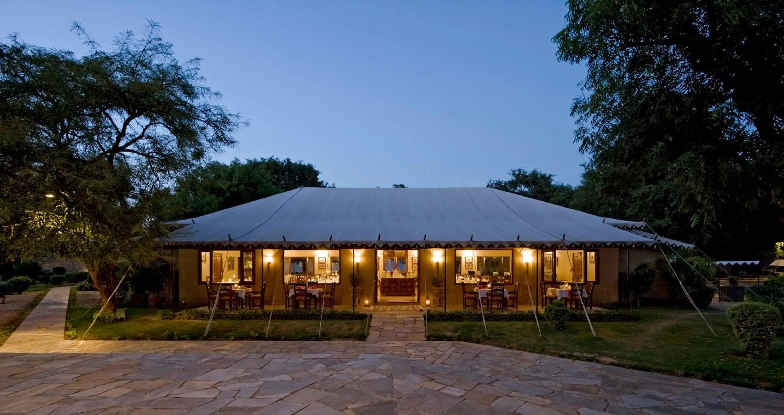 Decorative detail in Samode Bagh